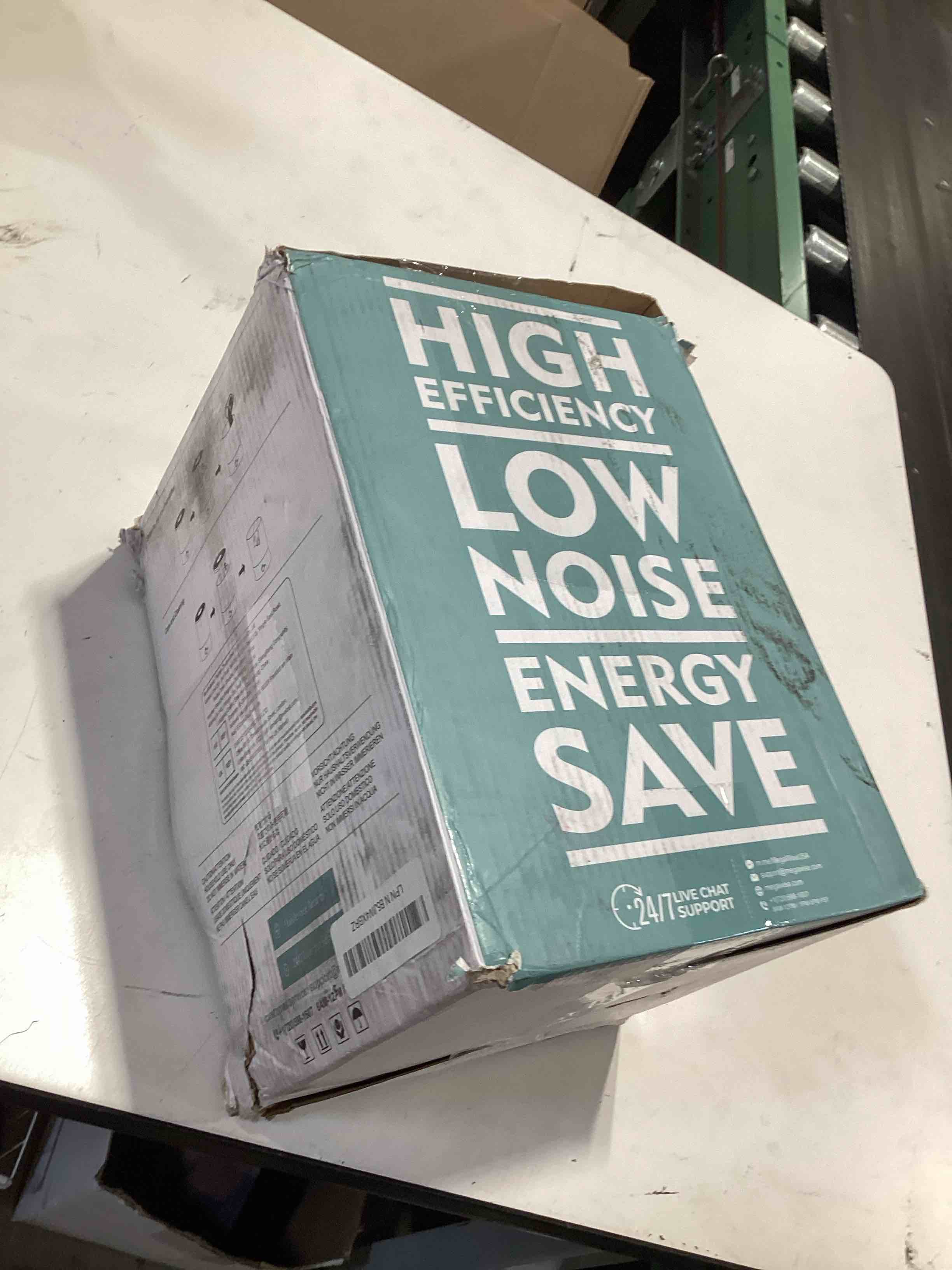Condition photo showing As Is for megawise topfill 7-colour night light humidifier for kid bedroom with 3.5l large capacity, no leakage design fine mist output auto shutoff, essential oil safe tank