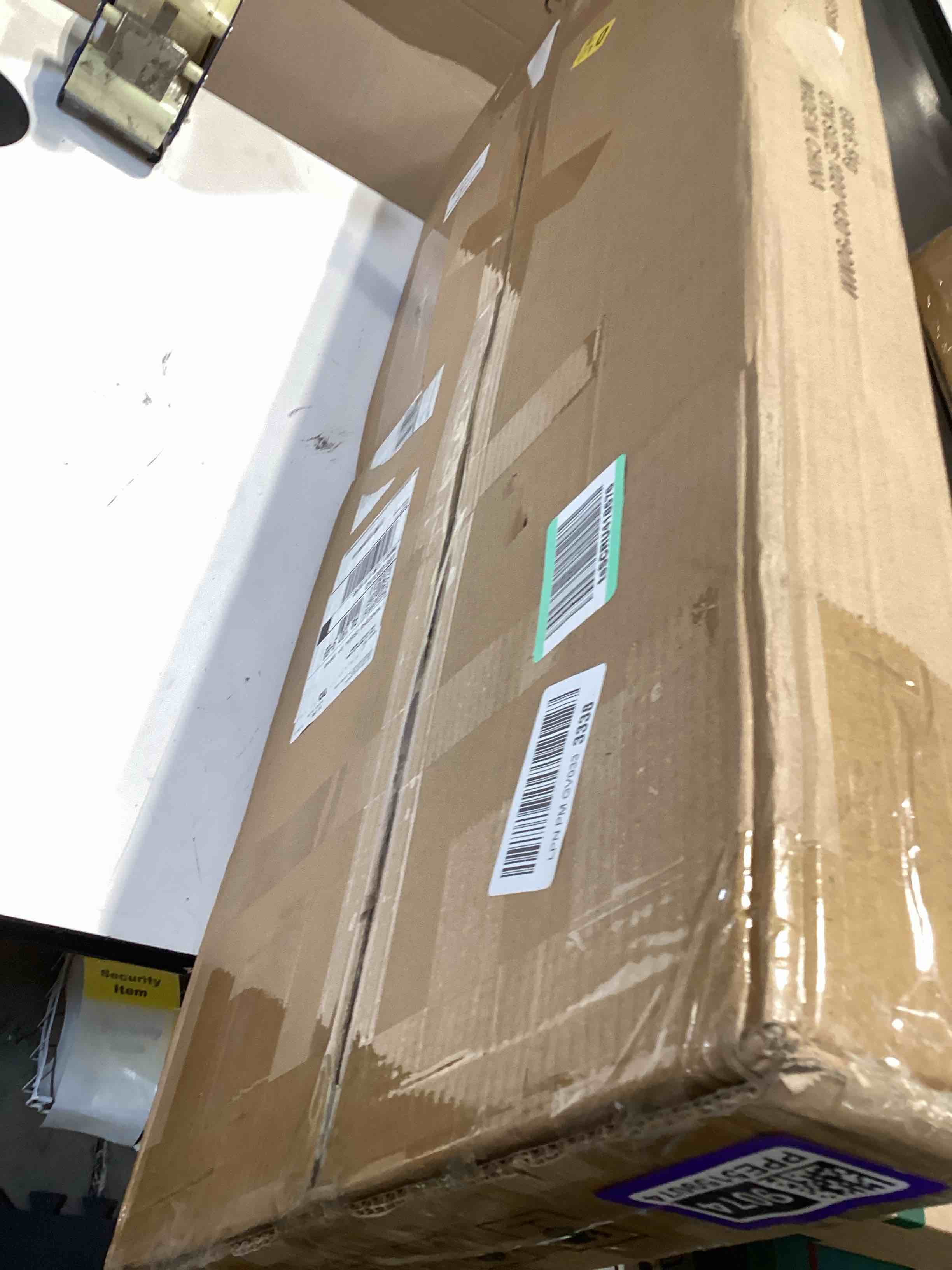 Condition photo showing Good Condition for wire rack covers for shelves, 38*12 inch wires shelf cover, shelfs covers for wire shelving, easy to cut install wires shelf 0.31-inch thick moisture durable shelfs liner for kitchen, pantry white white 38w x 12 d