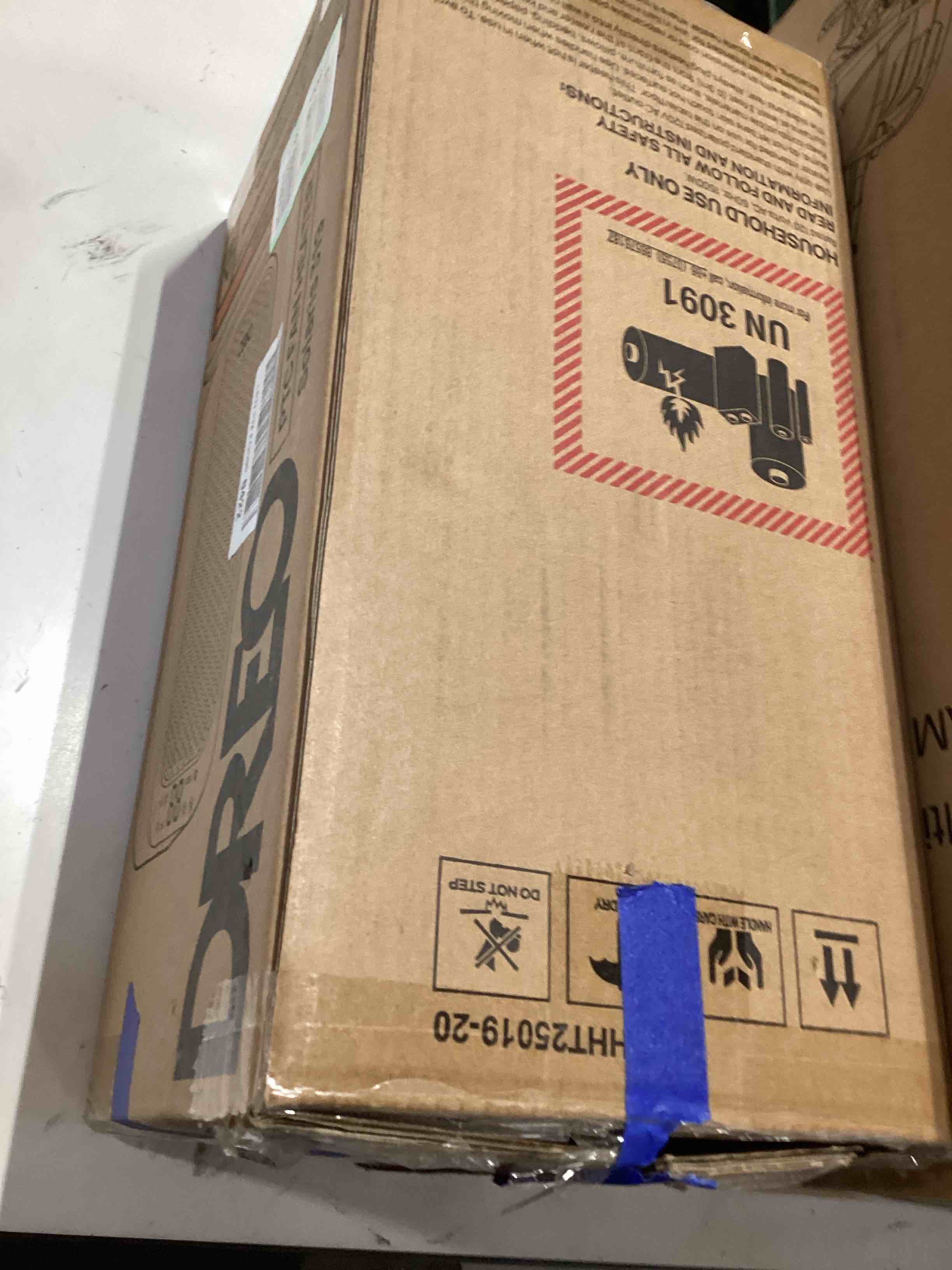 Condition photo showing As Is for dreo quiet space heater, 1500w portable heaters for indoor use with remote, 70° oscillation, fast and safety electric ptc ceramic for desk office bedroom, 12h timer silver heaters