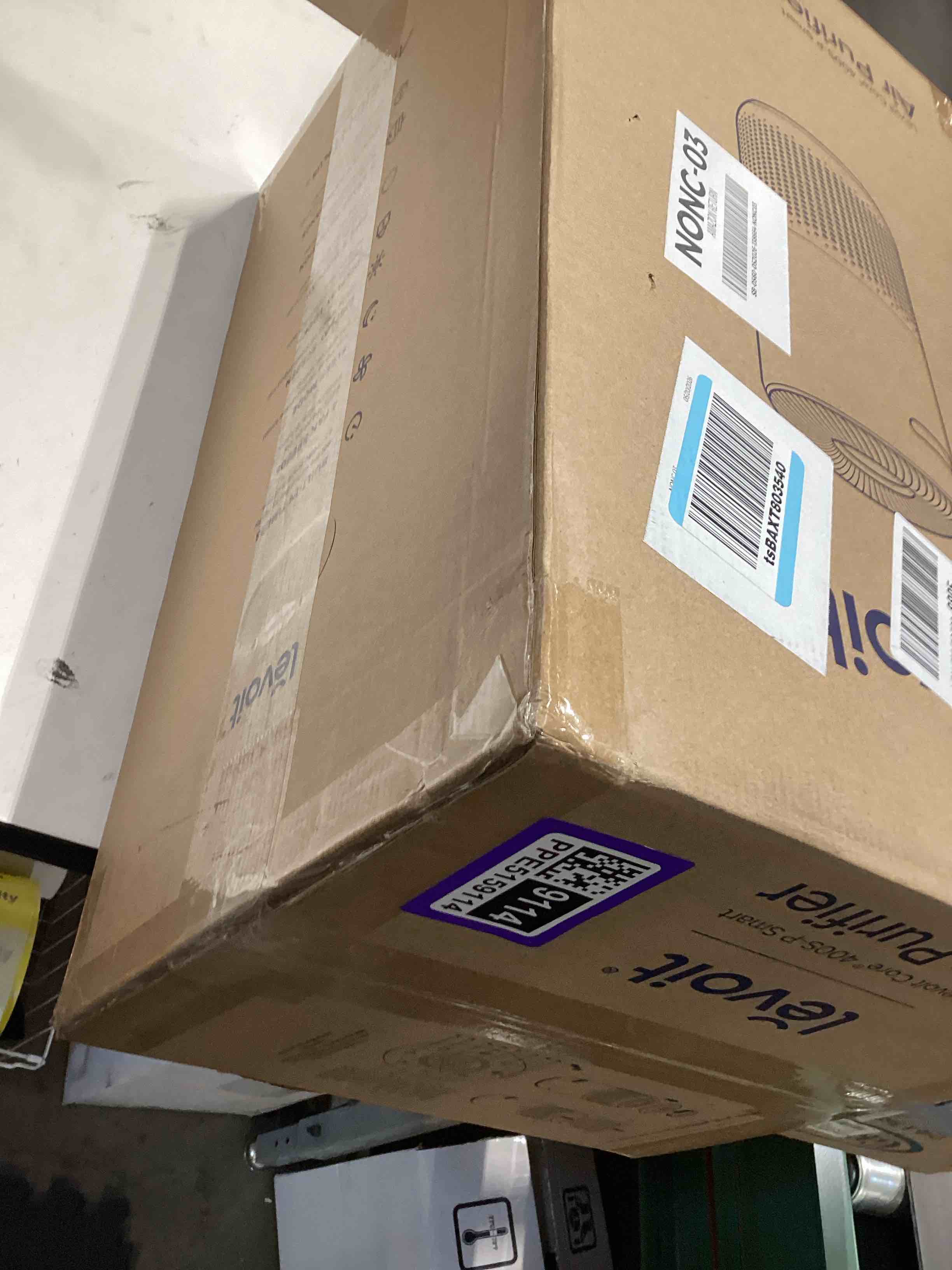 Condition photo showing Good Condition for not tested…levoit air purifiers for home large room up to 1733 ft² with hepa sleep mode, aham verifide, auto mode, air quality monitor, smart wifi, 3-in-1 filter for pet allergy, smoke, dust, core 400s-p, white core 400s-p white