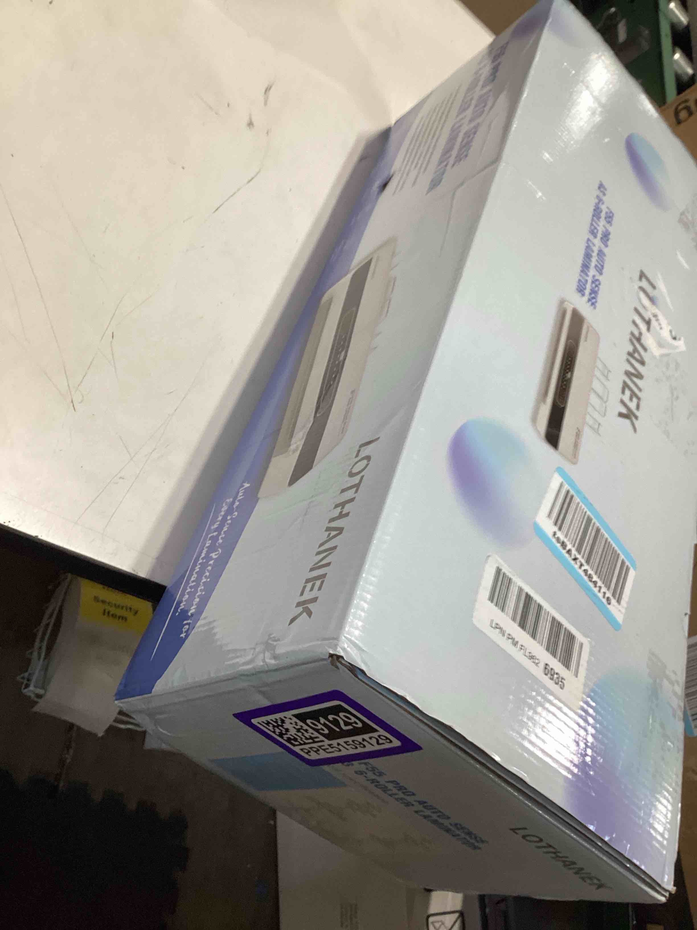 Condition photo showing As Is for f55 pro 6 roller 13" professional laminator machine with auto-sensing technology, handles 3-10mil thick pouches, 1-minute warm-up, jam-proof system with auto reverse, for office & school use (white)