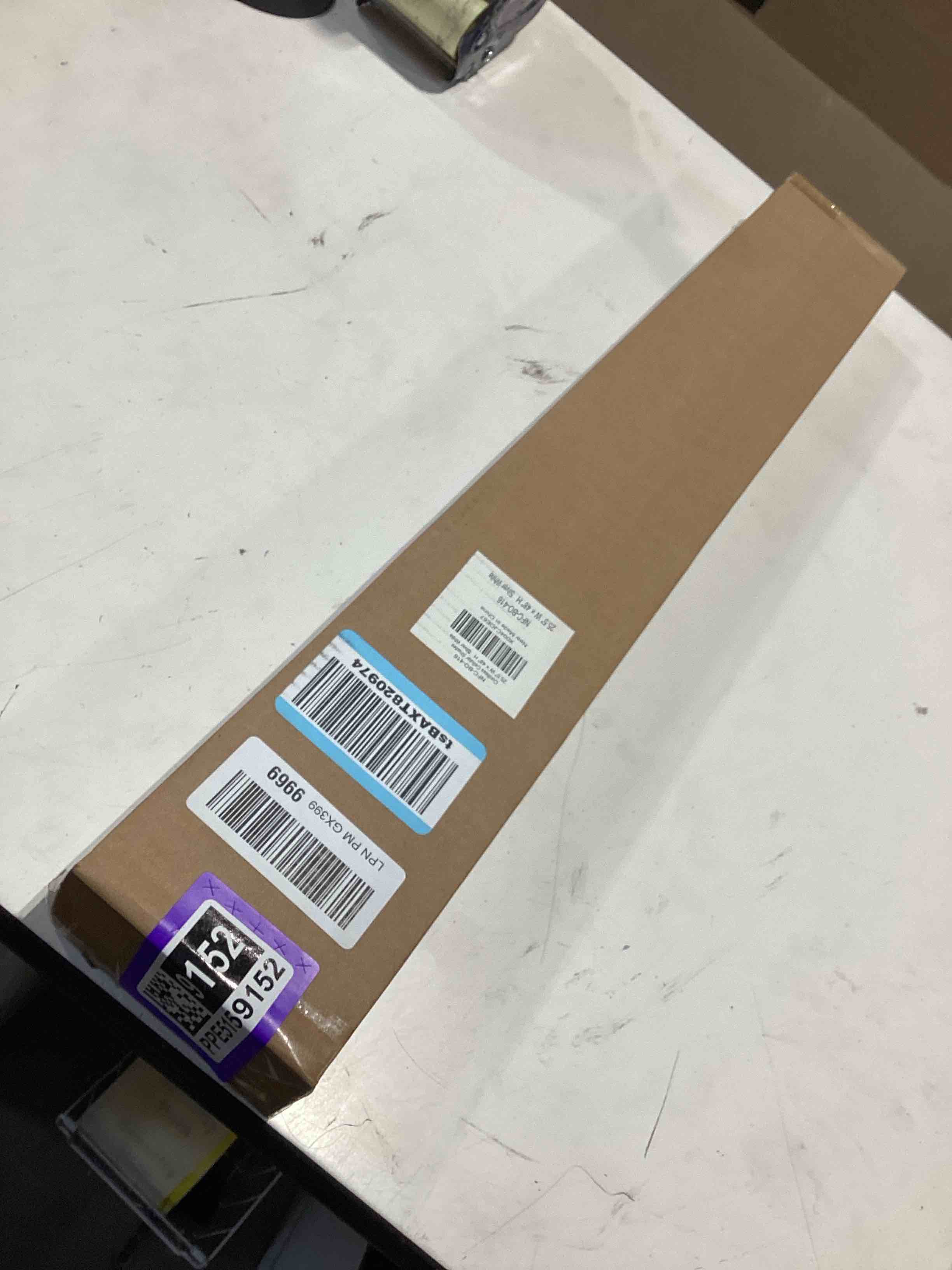 Condition photo showing Good Condition for lazblinds cordless cellular shades, no tools no drill blackout honeycomb shades pleated blinds for windows, 25.5'' w x 48'' h, silver white blackout-silver white 25 1/2'' w x 48'' h