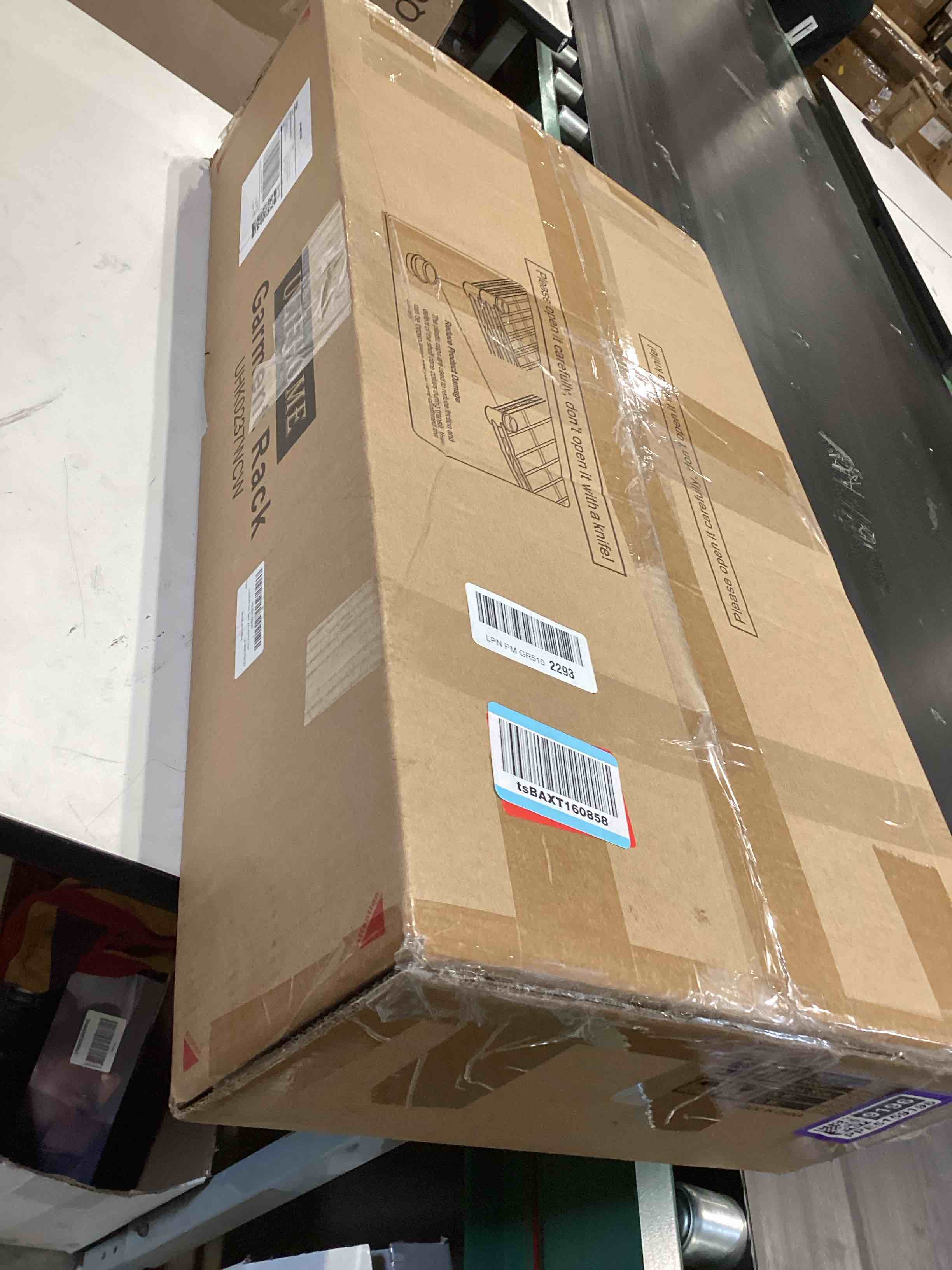 Condition photo showing Good Condition for similar to….ulifhome p4 plus rolling clothes rack heavy duty, clothing racks for hanging clothes, free standing garment racks with wheels, portable closet rack 45''w × 20.5''d × 80.5''h, max load 570 lbs, black black p4 plus