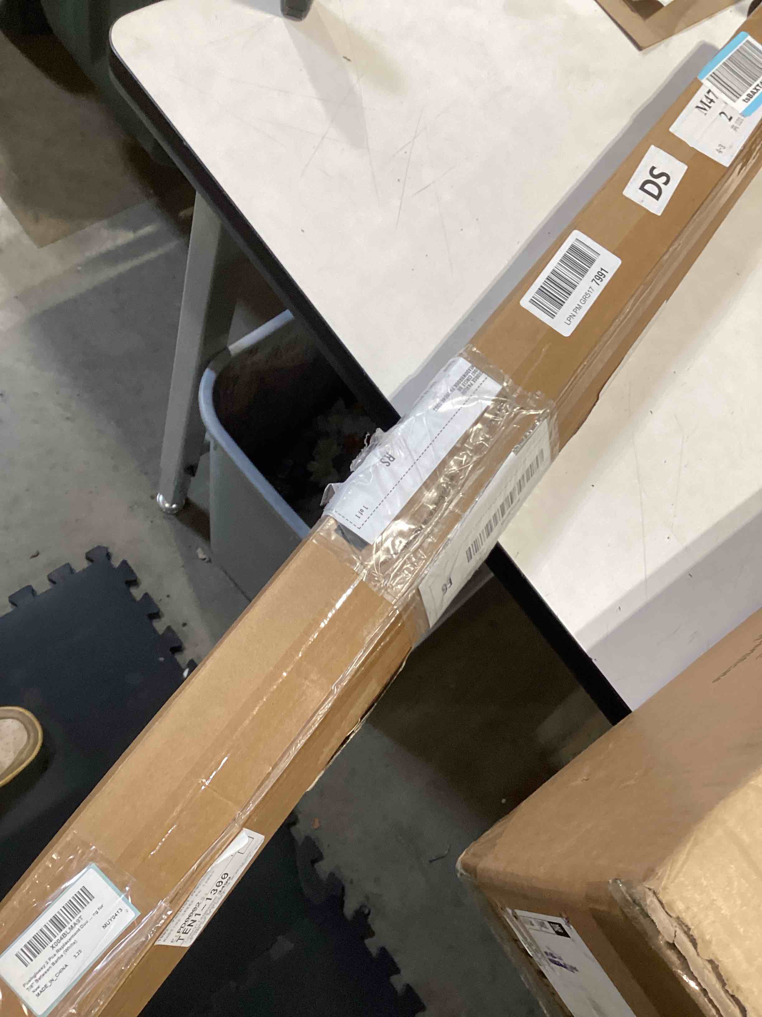 Condition photo showing Good Condition for pushglossy 2 pcs replacement door bottom with vinyl fins 36" long 1 3/4" wide threshold seal bottom of door weatherstrip kerf weather stripping for 7/8" between barbs (white) white 2