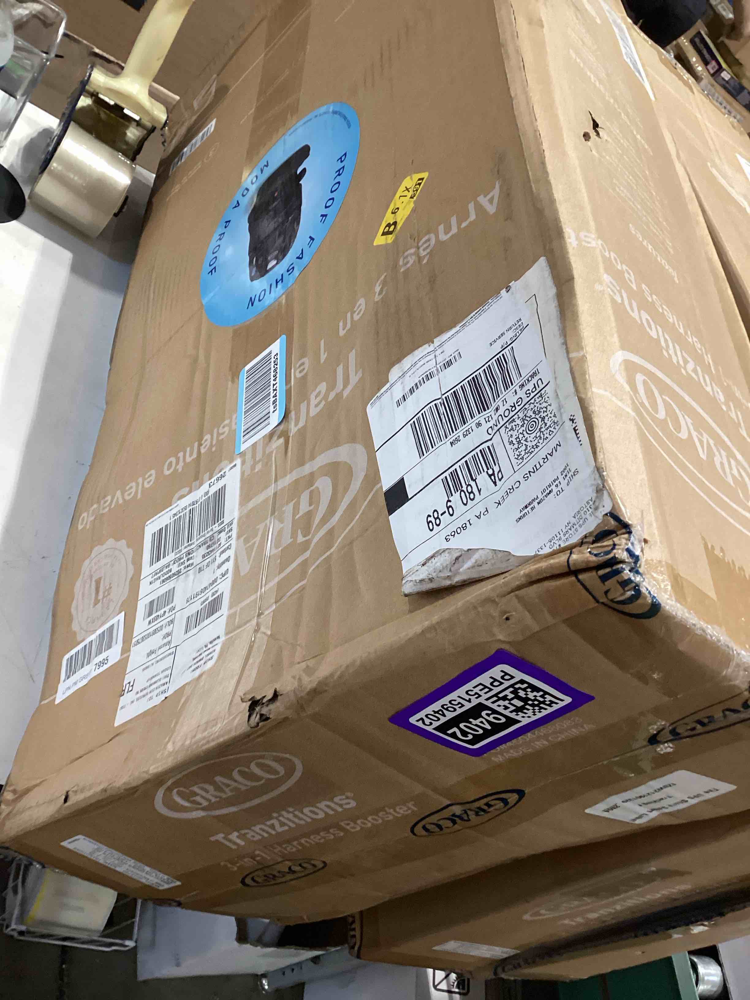 Condition photo showing Good Condition for graco® tranzitions 3-in-1 harness booster car seat, forward facing car seat, highback, to backless booster, proof proof 2.0