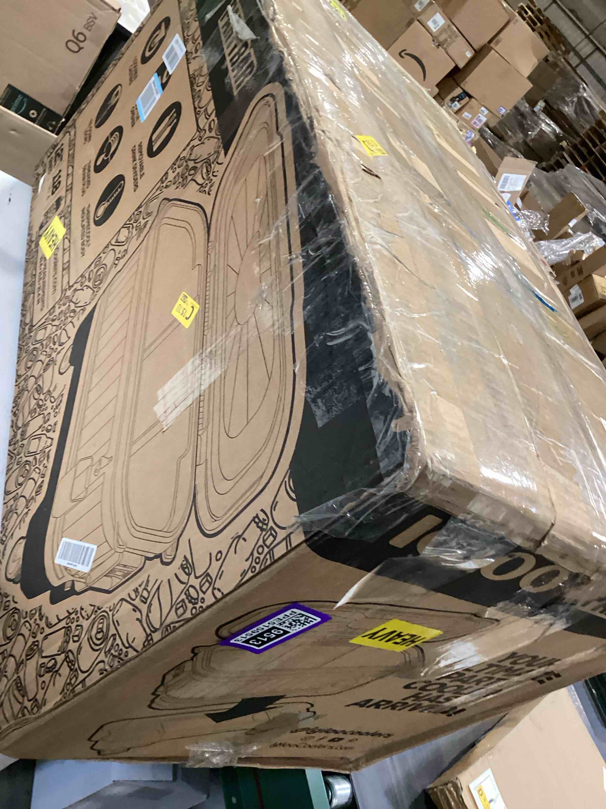 Condition photo showing As Is for igloo hard cooler | polar & party bar series | insulated ice chests party bar gray 125 qt