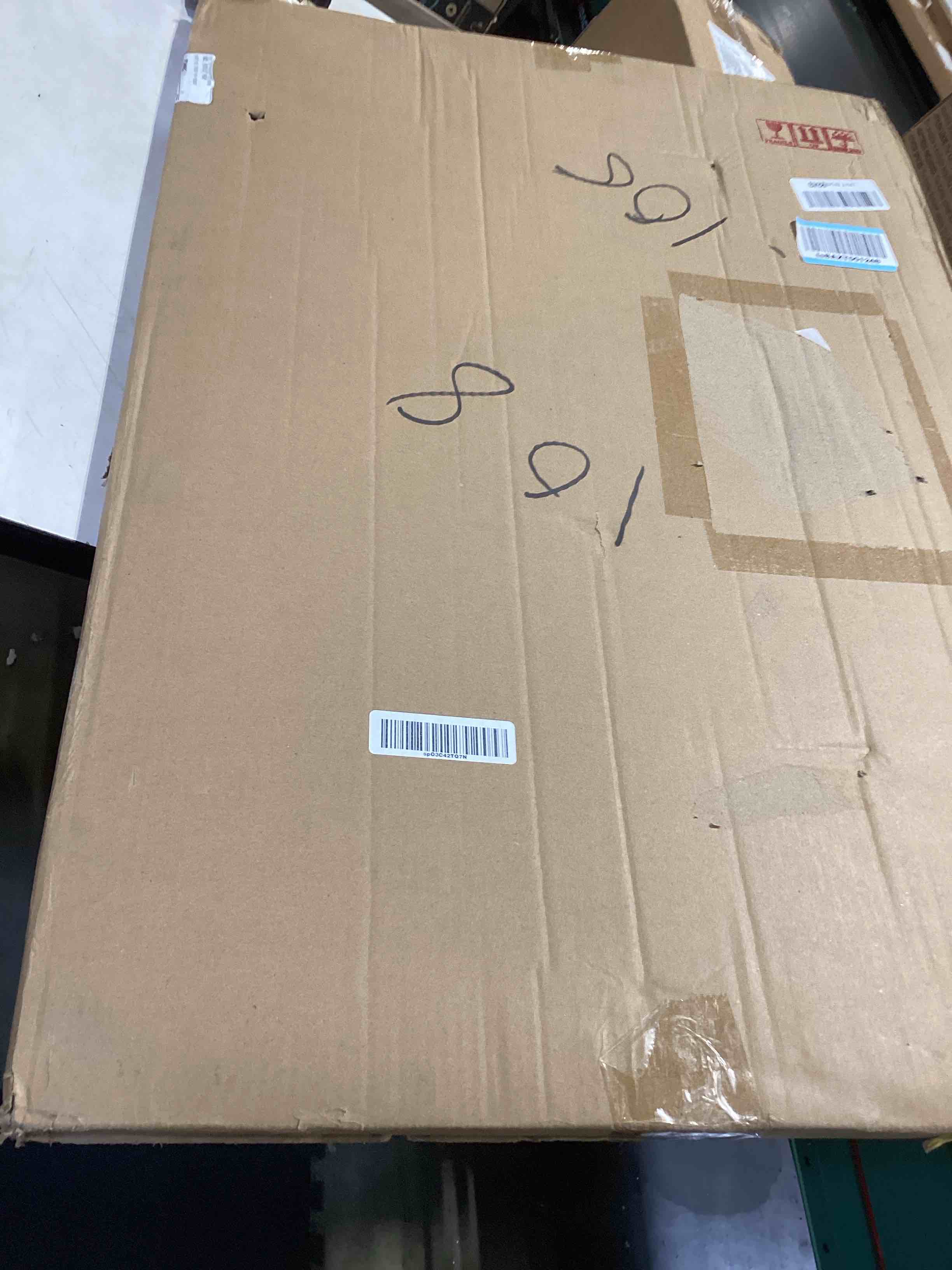 Condition photo showing Good Condition for 20x30 solid wood frame, rustic brown wood 30x20in picture poster frame, natural modern 20 x 30inch gallery wall pic photo frame with hd plexiglass, horizontal vertical wall mounting display 1pcs brown 20x30