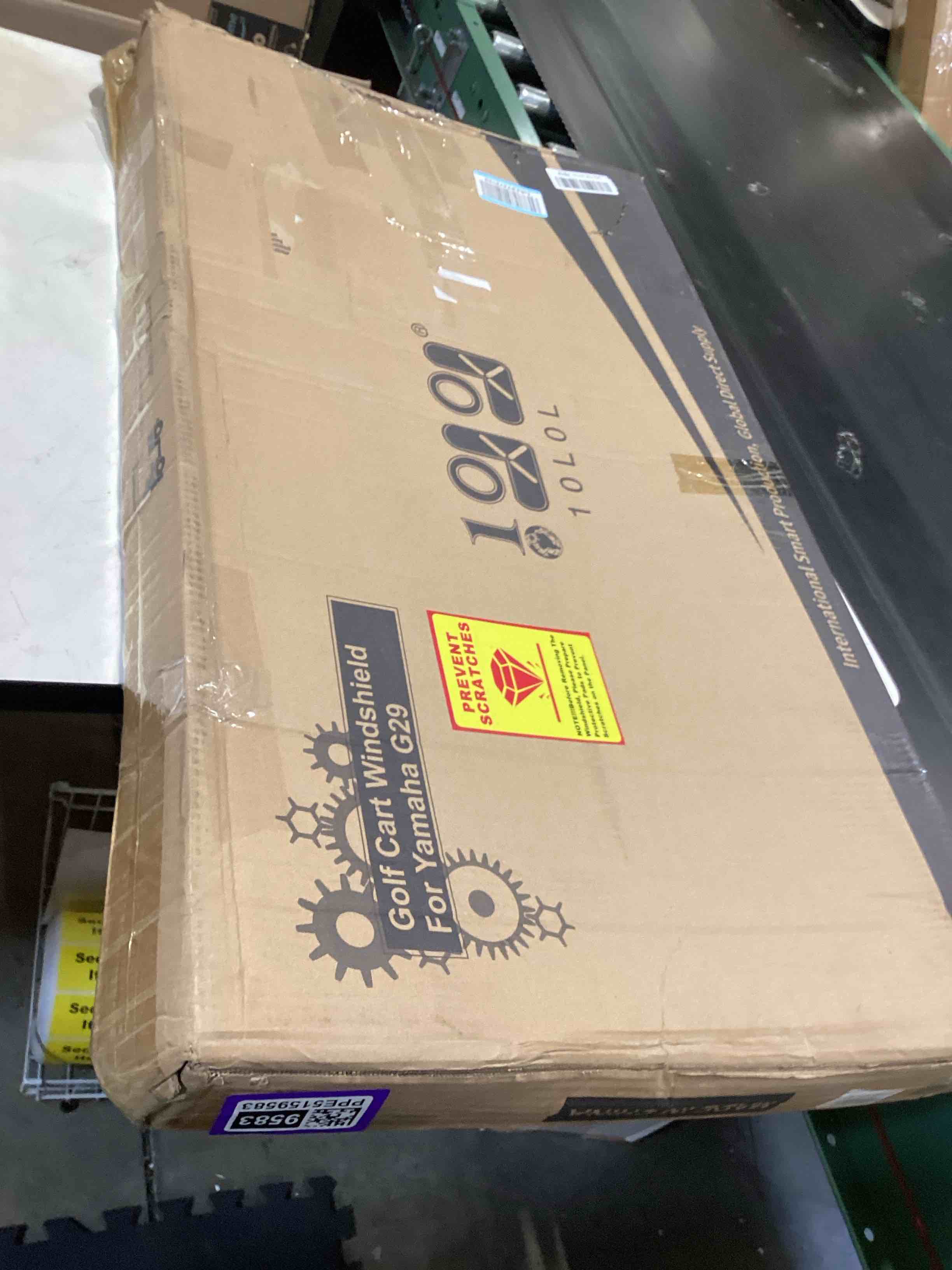 Condition photo showing Good Condition for 10l0l 5mm thick upgrade pc foldable golf cart windshield for yamaha drive (g29) 2007-2016, 4mm clear/tinted polycarbonate windshield, uv & impact resistant, no-drill install