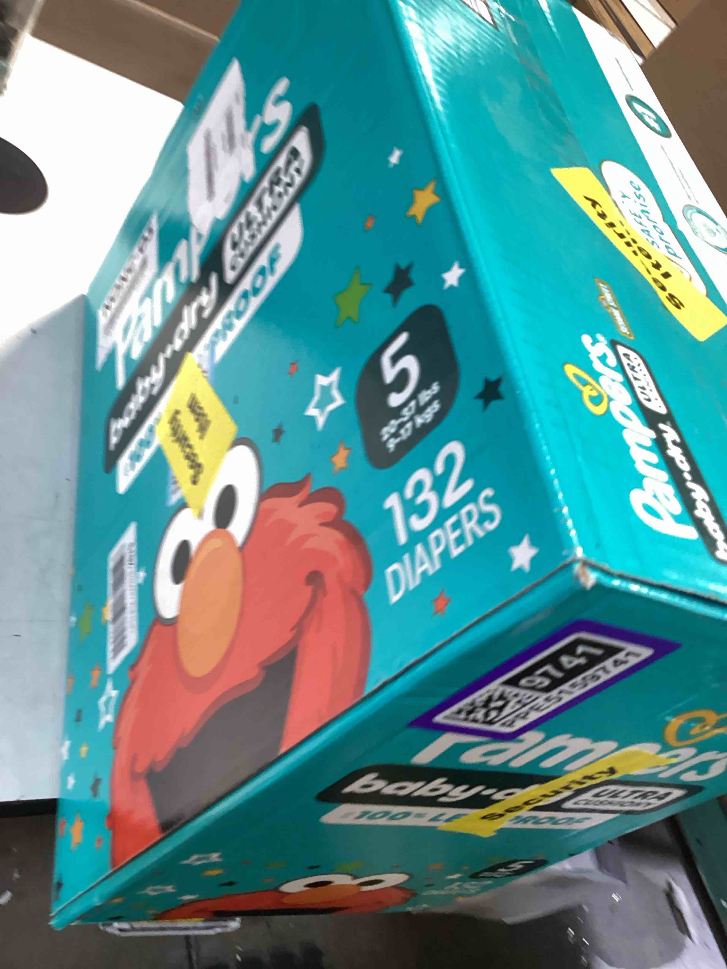 Condition photo showing New/Like New for pampers diapers - baby dry - size 5, 132 count, absorbent disposable infant diaper (packaging may vary) size 5 132