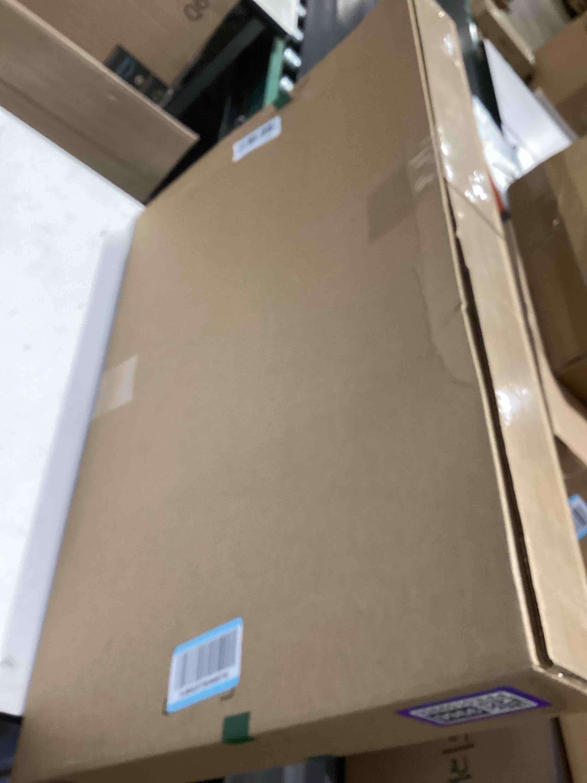 Condition photo showing As Is for upsimples 12x18 picture frame, display pictures 11x17 with mat or 12 x 18 without, wall hanging poster frames, gold, 1 pack gold 12x18