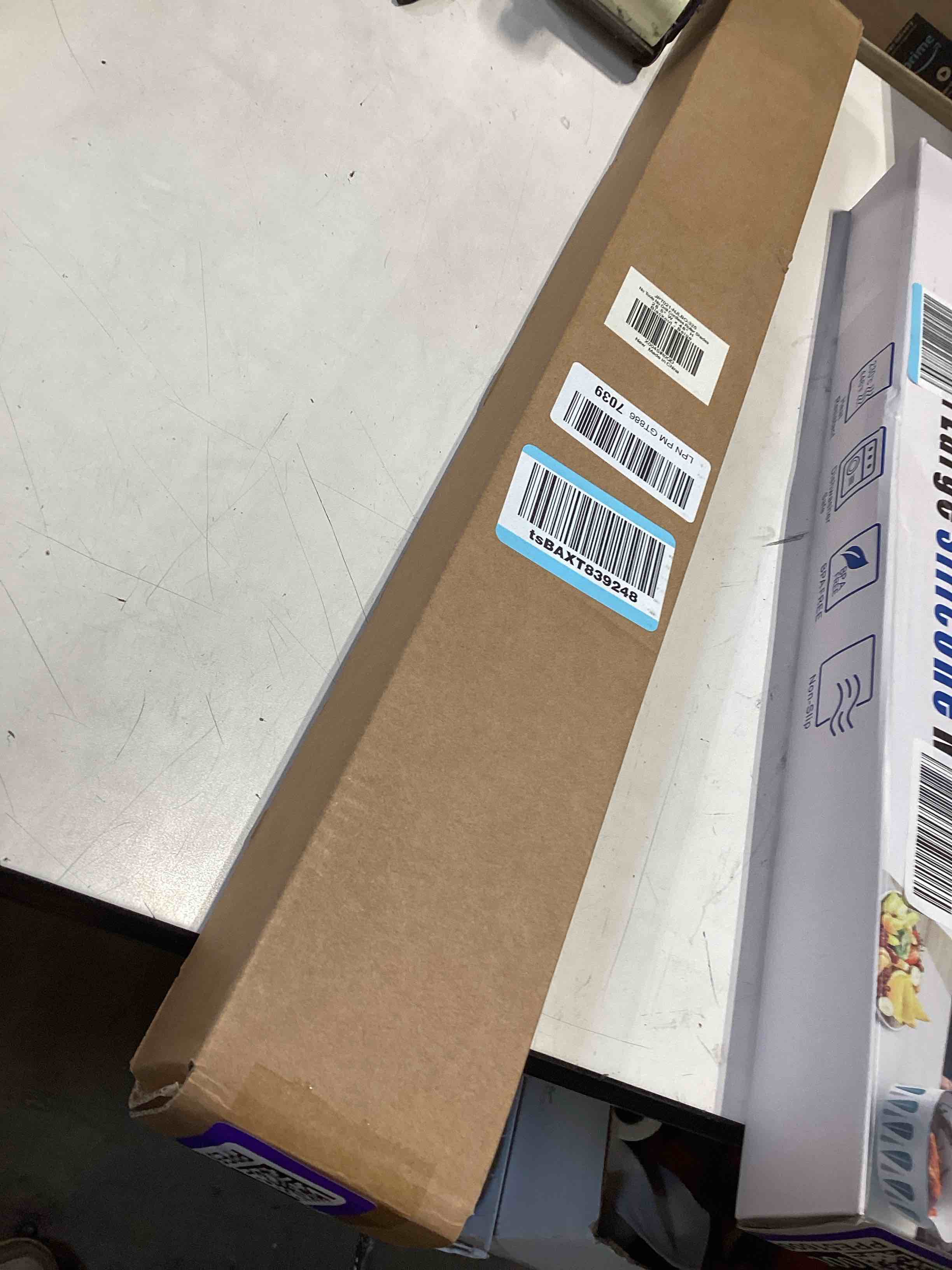 Condition photo showing Good Condition for lazblinds no drill blackout roller shades for indoor windows, cordless window blinds, thermal insulated fabric uv protection for home and office, 20" w x 48" h, beige blackout - beige 20" w × 48" h
