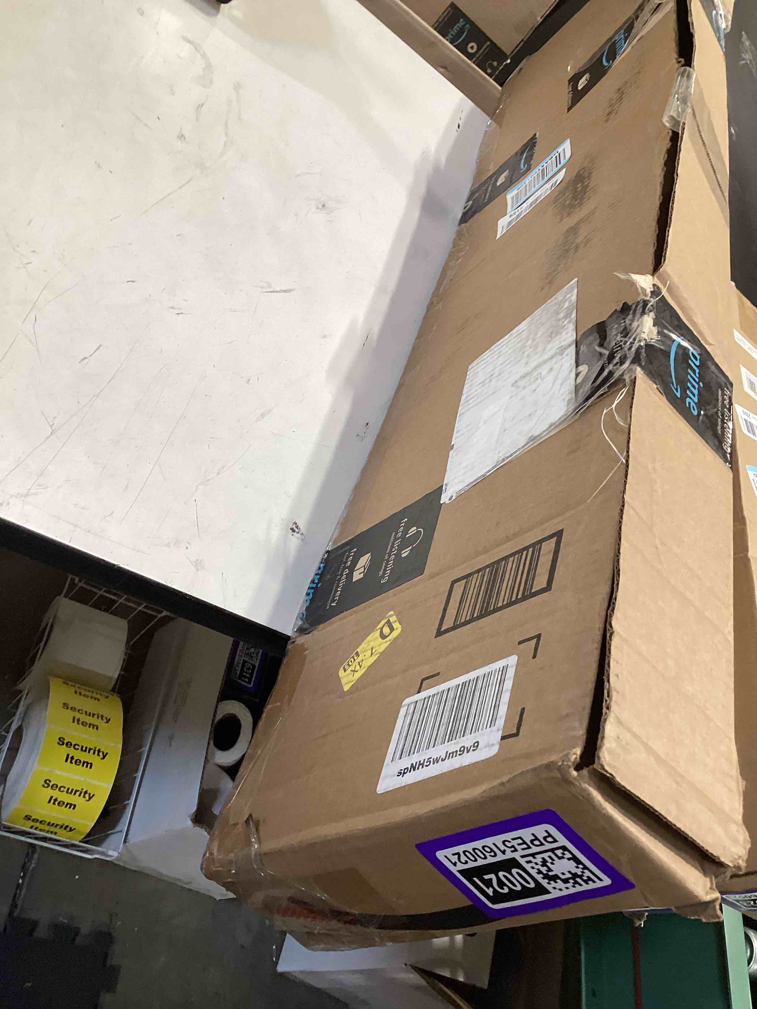 Condition photo showing Good Condition for lazblinds no tools no drill cordless cellular shades, light filtering honeycomb shades for home, thermal insulation blinds for windows, 38" w x 72" h, white light filtering-white 38" w x 72" h