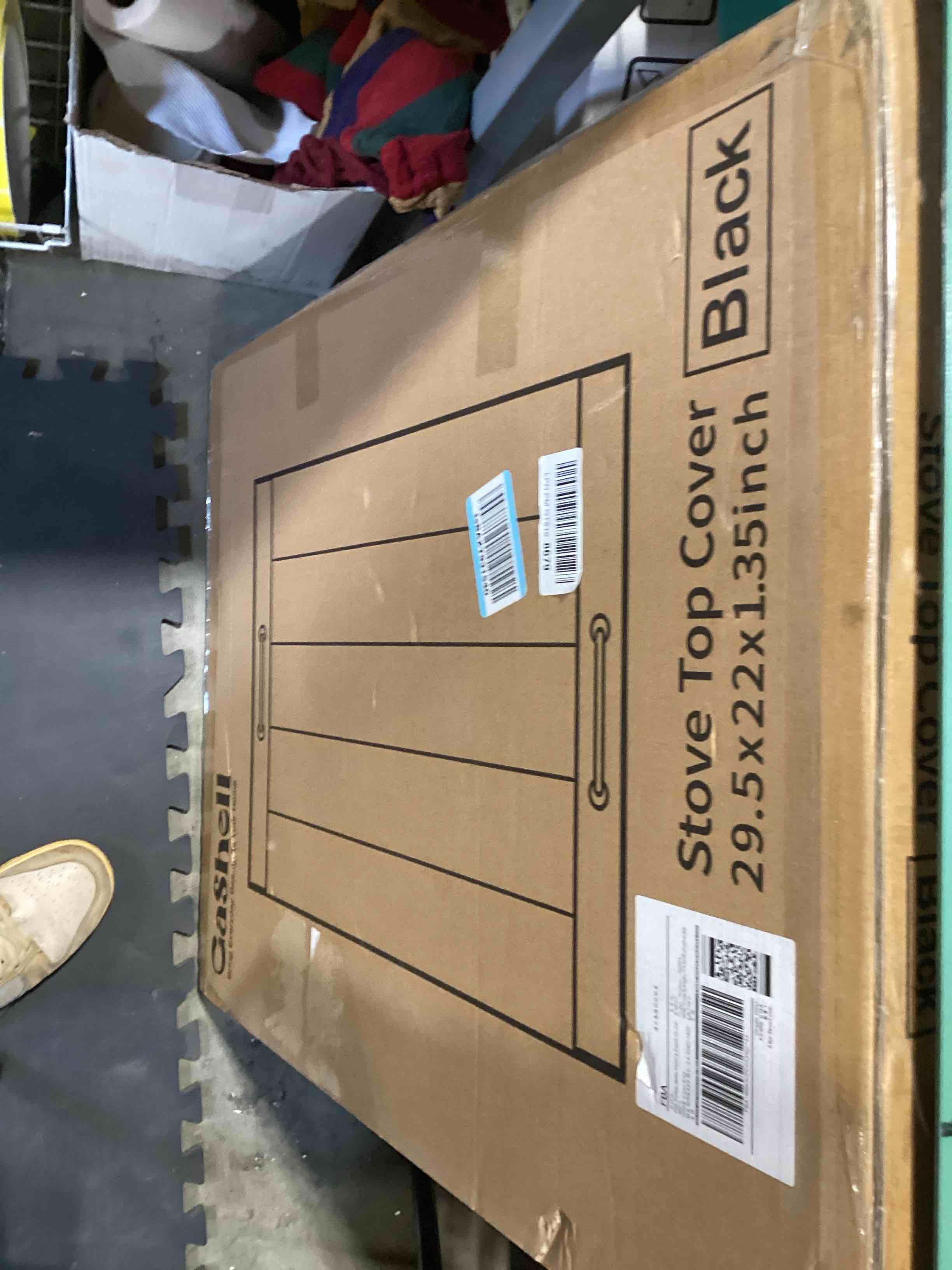 Condition photo showing Good Condition for gashell noodle board stove cover with handles, multiple stove top cover board for electric/gas stove top(black), gsc-2212