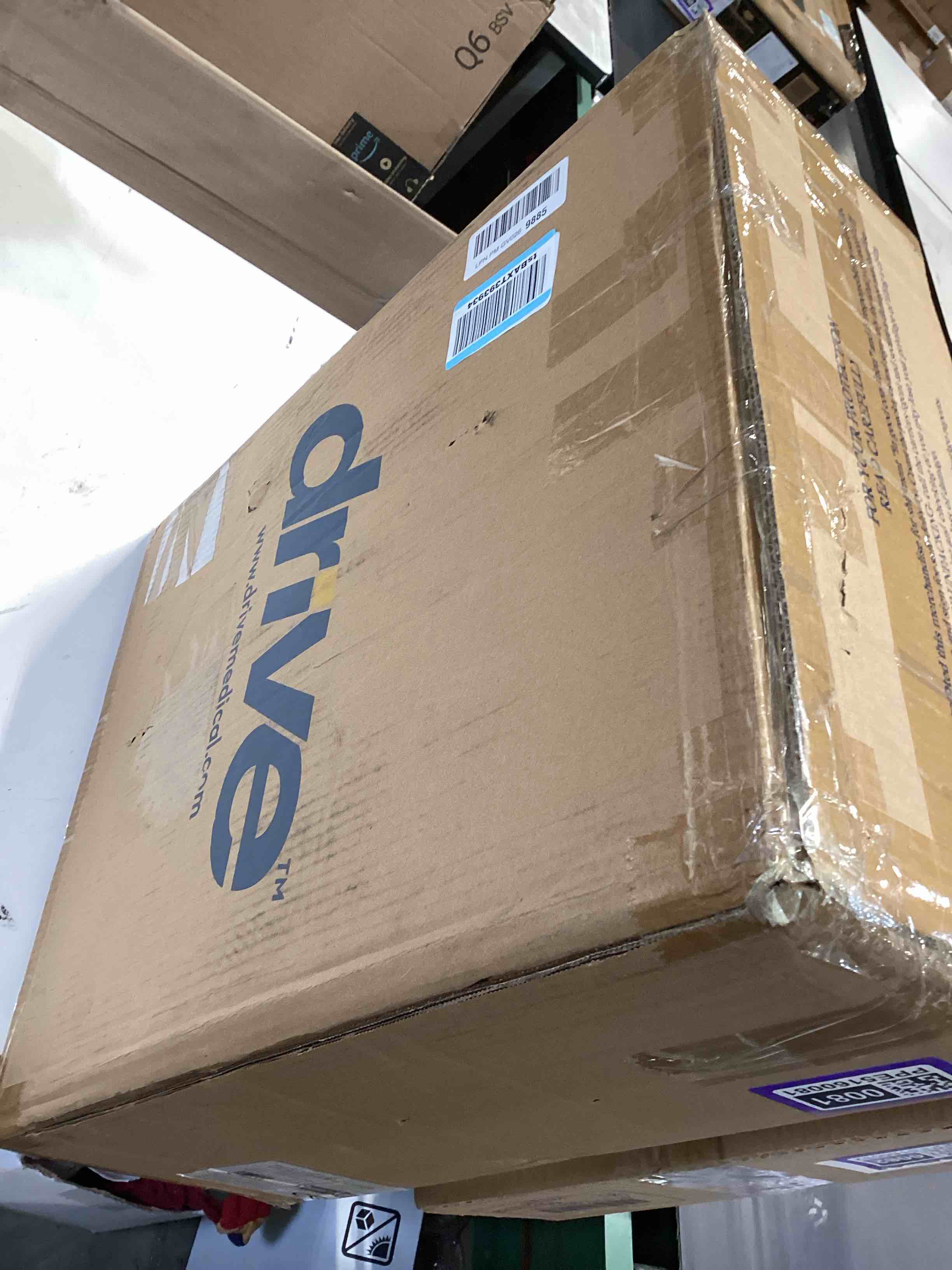 Condition photo showing Good Condition for drive medical 2-in-1 raised toilet seat with removable padded arms - elevated bathroom safety support - secure locking attachment - easy height assistance - durable construction, standard toilets