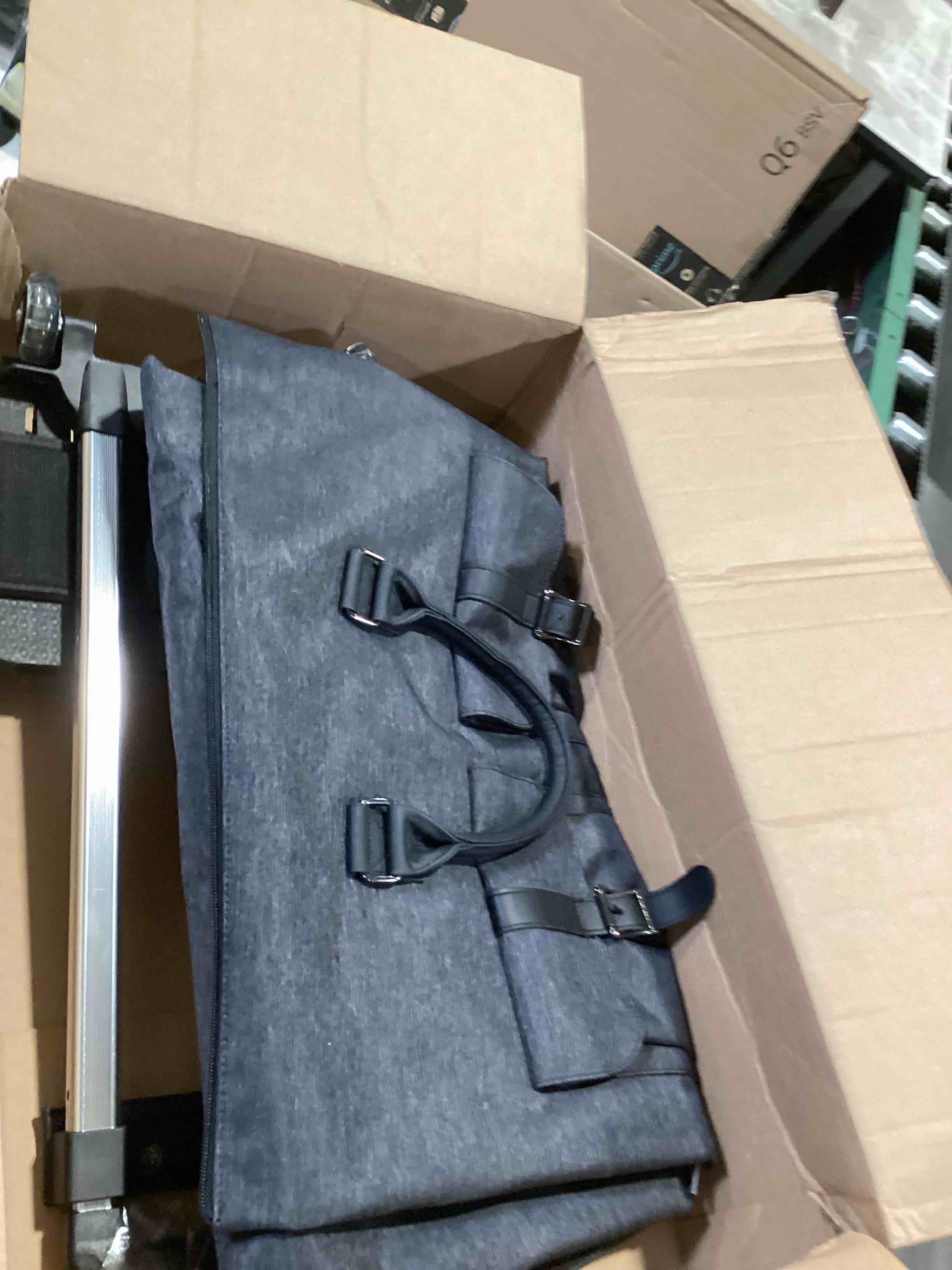 Condition photo showing Good Condition for seyfocnia rolling garment bag,rolling duffle bag with wheels rolling garment bags for travel with shoe pouch carry on bag weekender bags garment duffel bag for men or women-grey a2-grey-2p