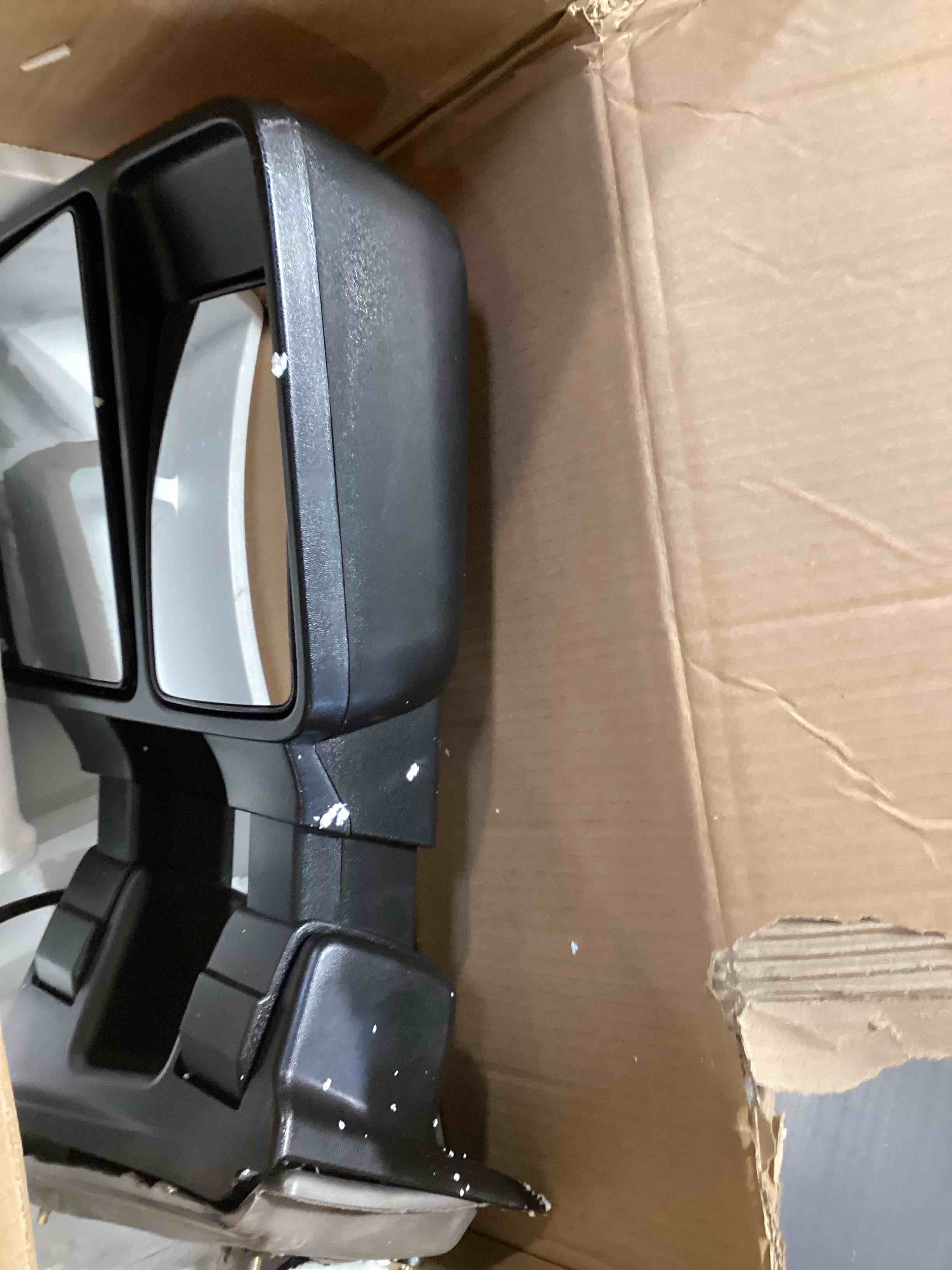 Condition photo showing As Is for garage-pro mirror for 2010-2016 ford f-250 super duty, f-350, f-450, f-550 - driver side, heated, power glass, in-housing signal light