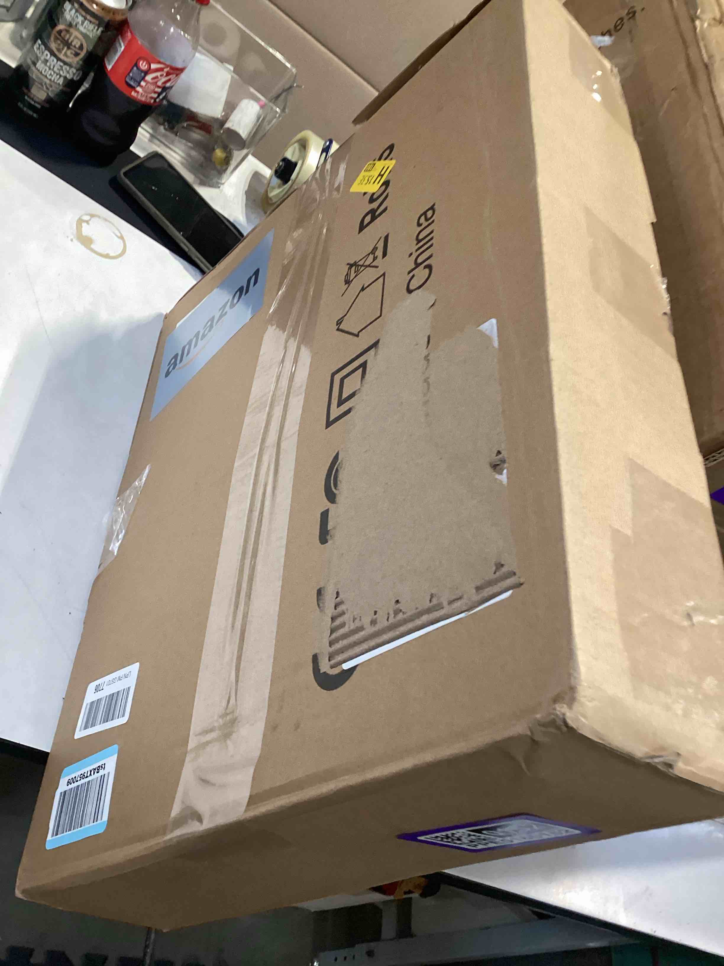 Condition photo showing Good Condition for 18" foldable ring light with stand for iphone ipad camera, 75" tripod with wheels 38w 6500k led display/remote/2 usb ports large big ringlight rolling for youtube facebook tiktok live video recording 18inch black