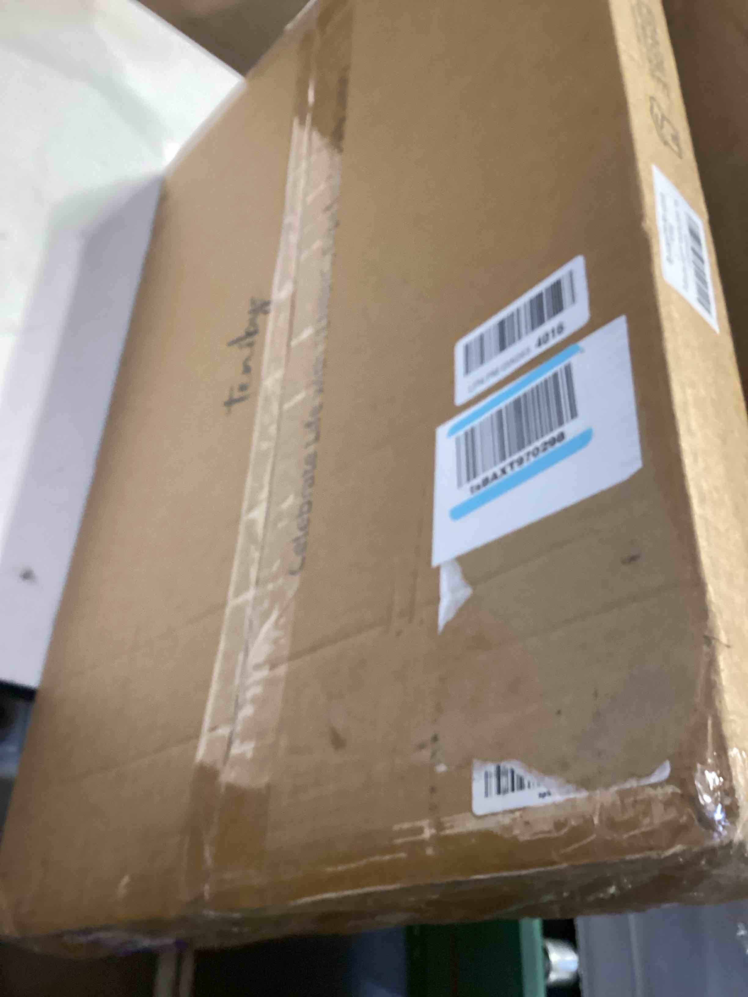 Condition photo showing Good Condition for 18x24 poster frame 3 pack - black woodgrain, solid wood gallery picture frame - wall hanging 3 pack black 18 x 24