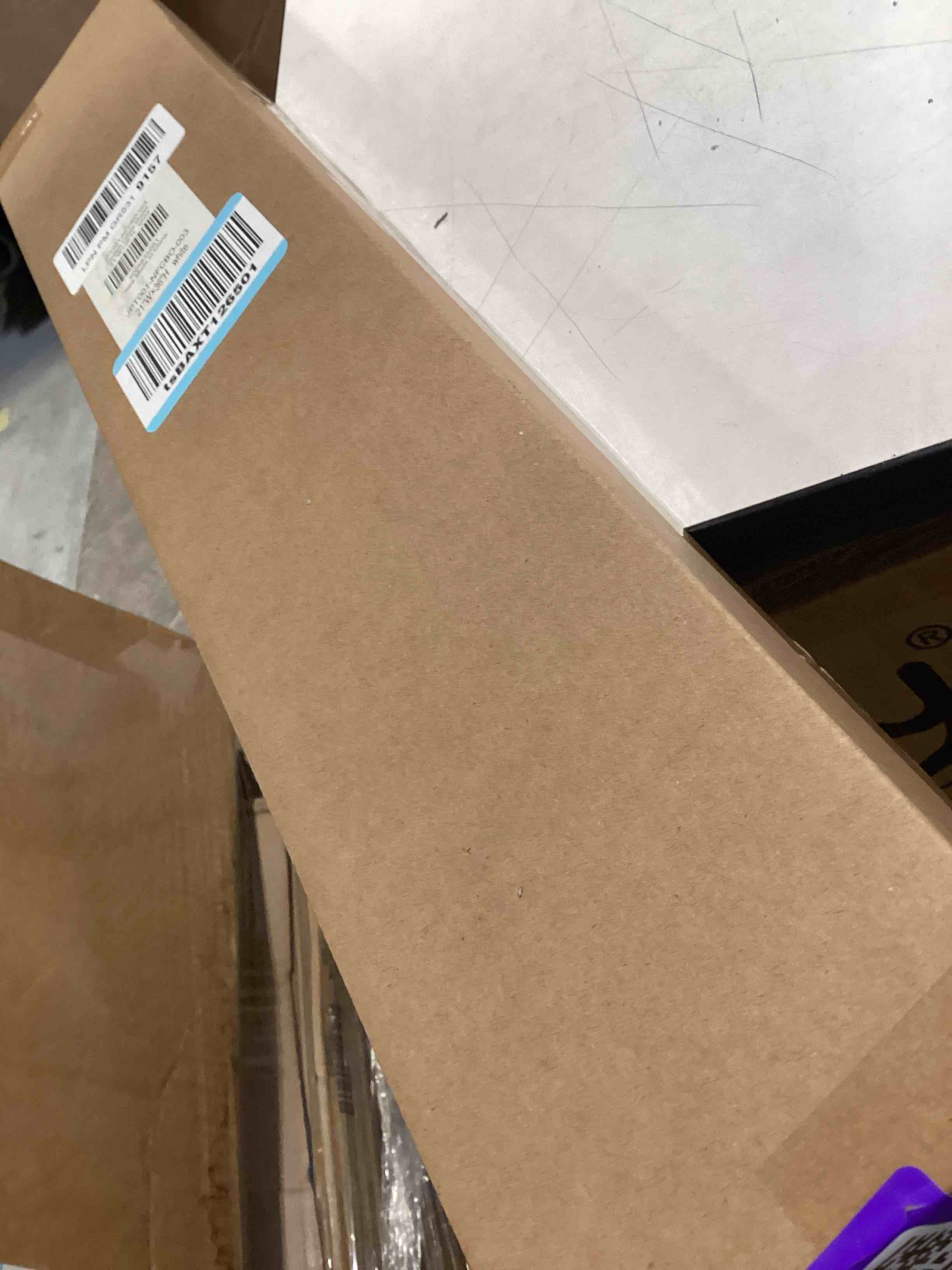 Condition photo showing Good Condition for lazblinds no tools no drill cordless cellular shades, blackout light blocking honeycomb shades for home, thermal insulation blinds for windows, 21" w x 36" h, white blackout-white 21" w x 36" h