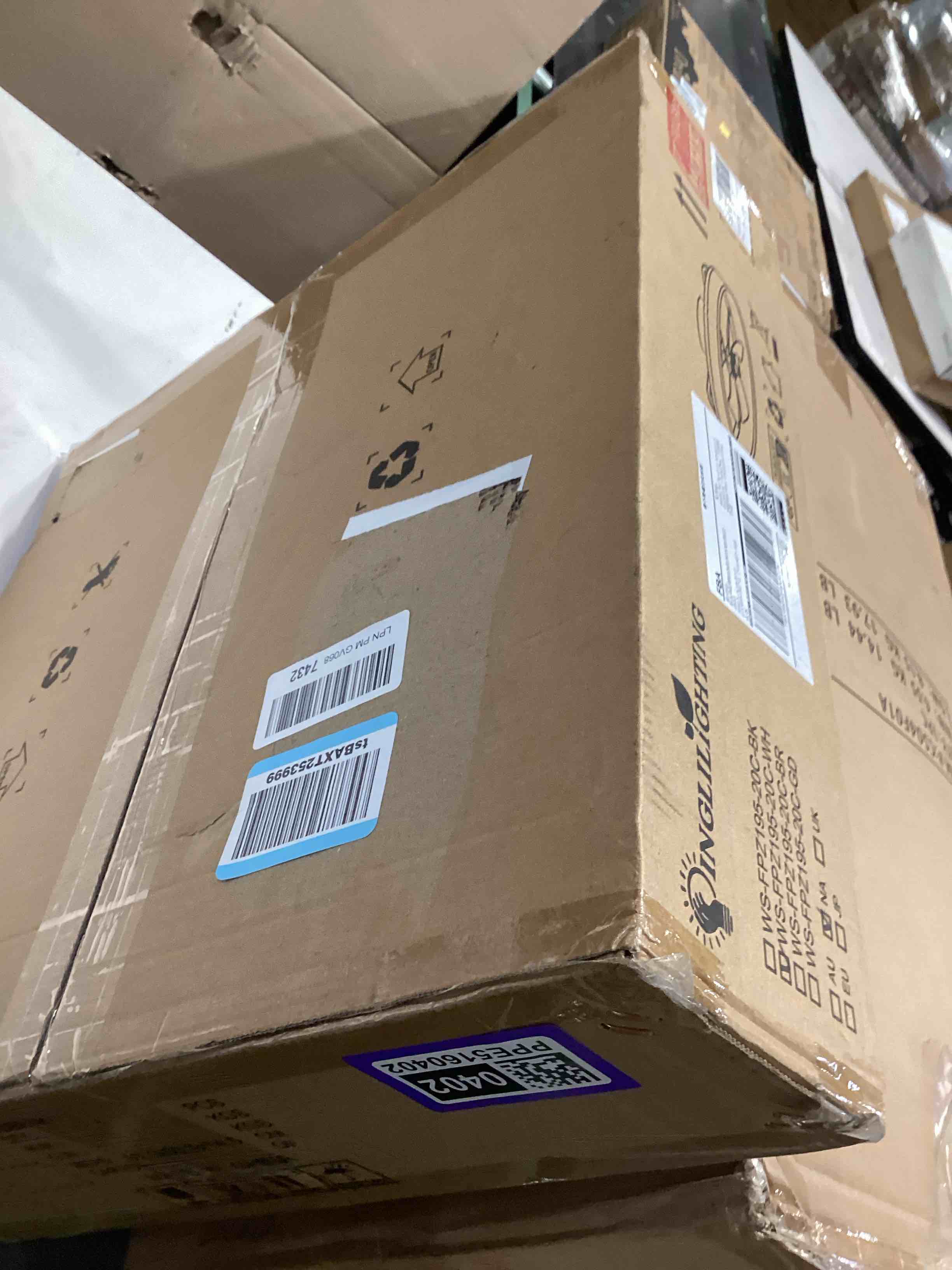 Condition photo showing Good Condition for dllt modern ceiling fans with lights: 20" flush mount low profile ceiling fan with app remote control - white led bladeless fandelier dimmable quiet dc motor for bedroom living room white 20 inch