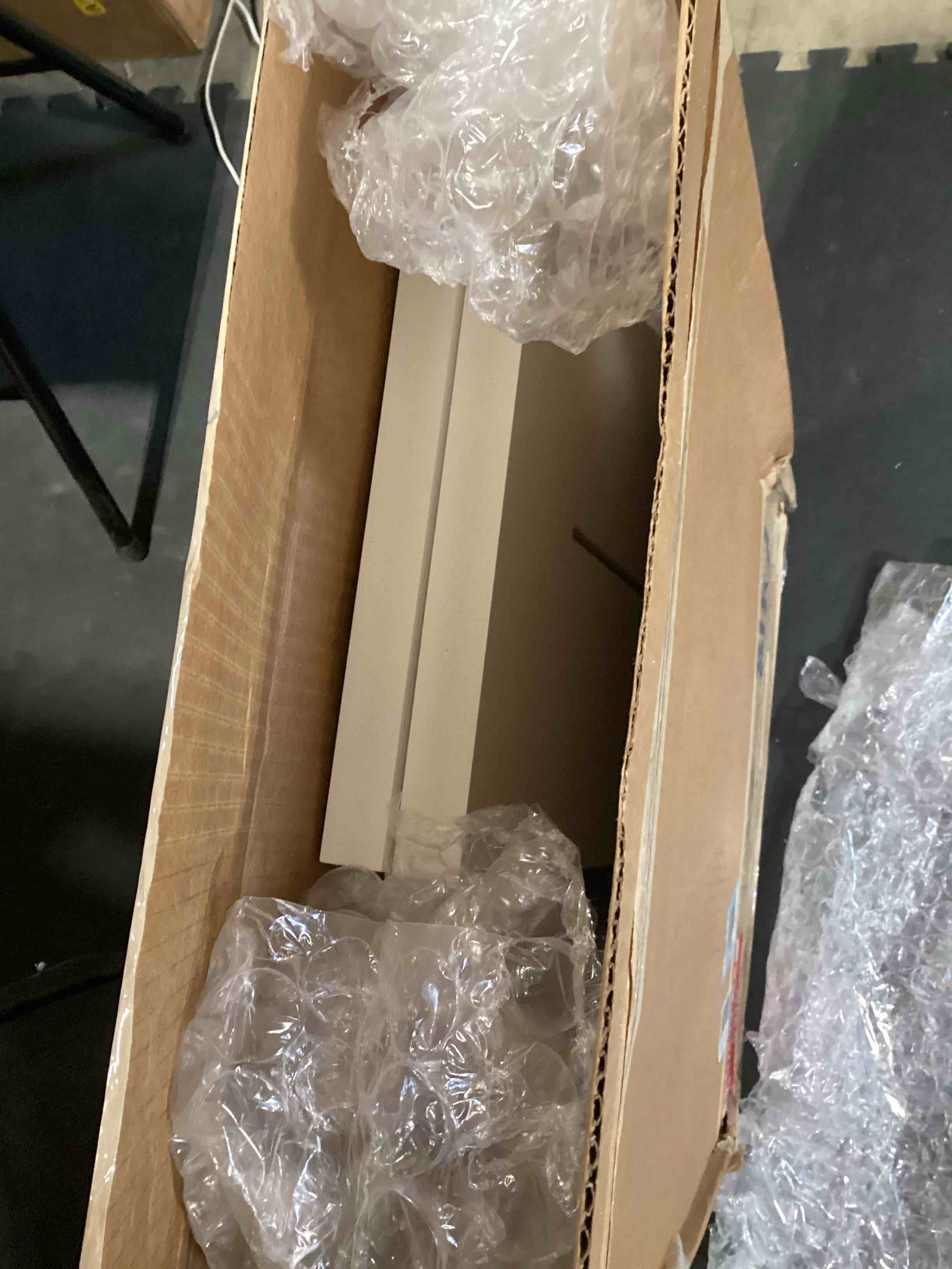 Condition photo showing Good Condition for similar to…ekena millwork gvpve24x1201sf vertical surface mount pvc gable vent, 24 w inch x 12 h inch, factory primed white