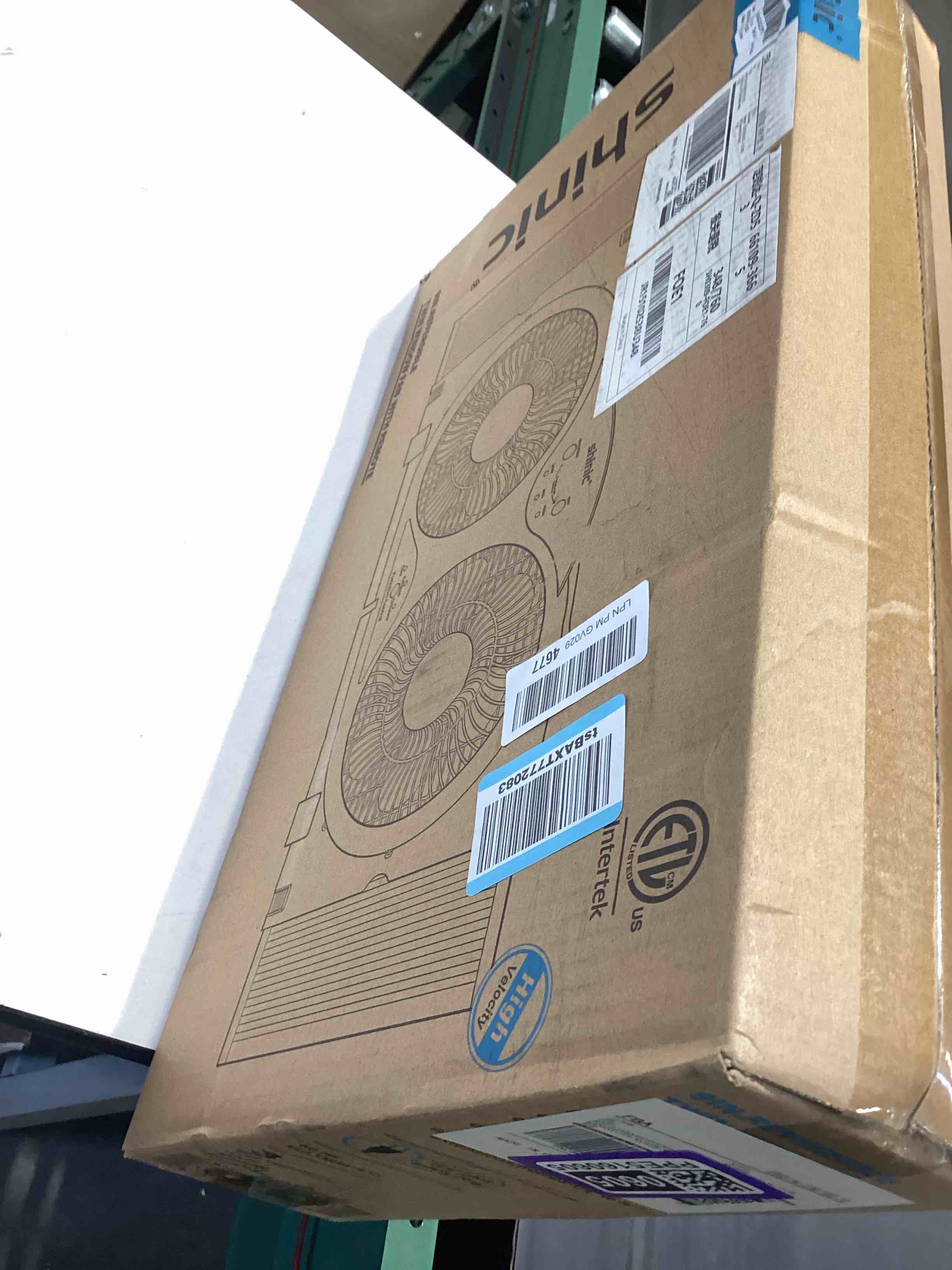Condition photo showing Good Condition for not tested….shinic 2026 9 inch twin window fan – quiet, reversible airflow, 3 speeds, adjustable width 23.5"-37", etl certified for bathroom/kitchen