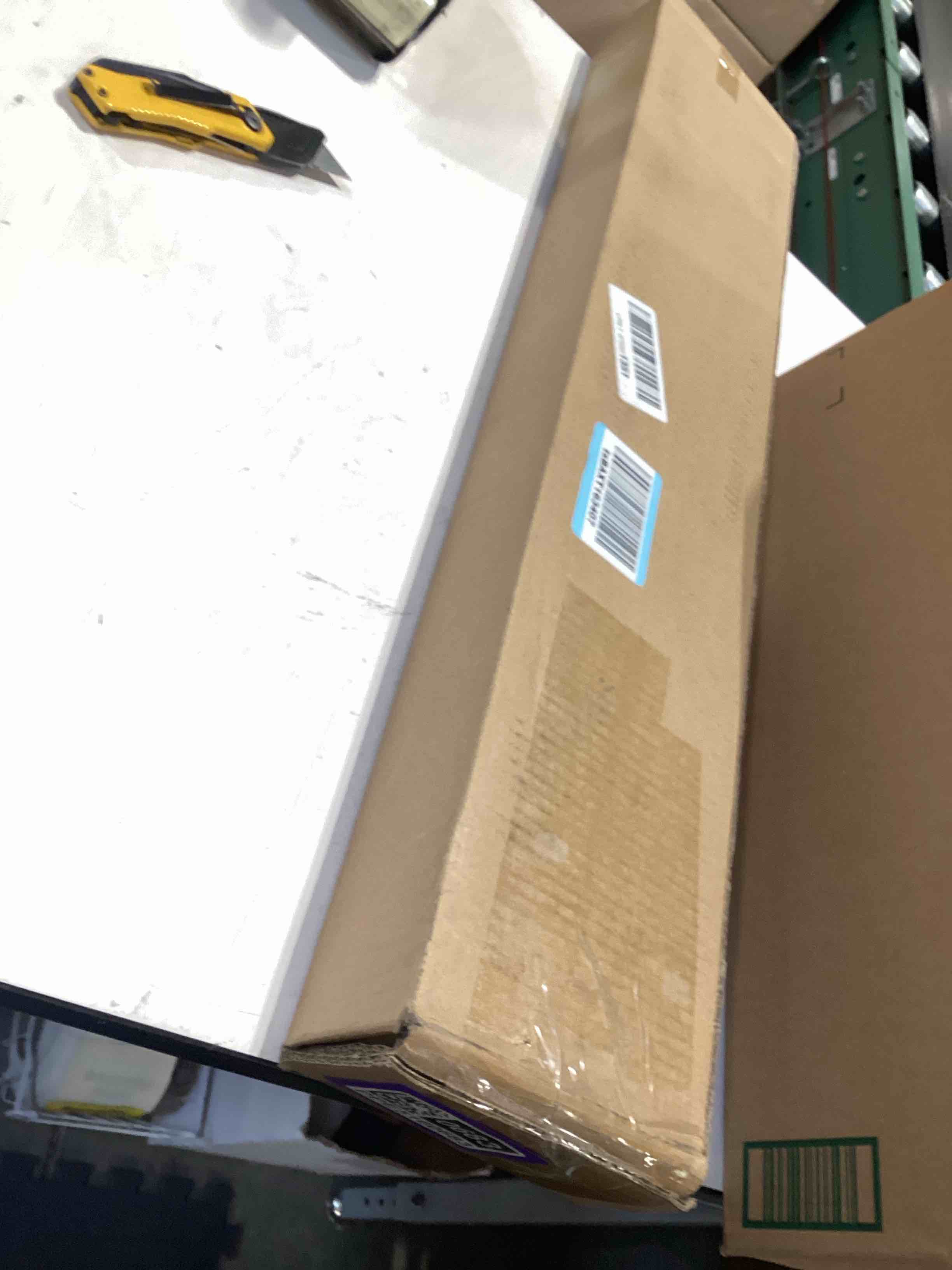 Condition photo showing Good Condition for dez furnishings cordless 2" faux wood blind, 27" w x 48" h, white white 27"w x 48"h