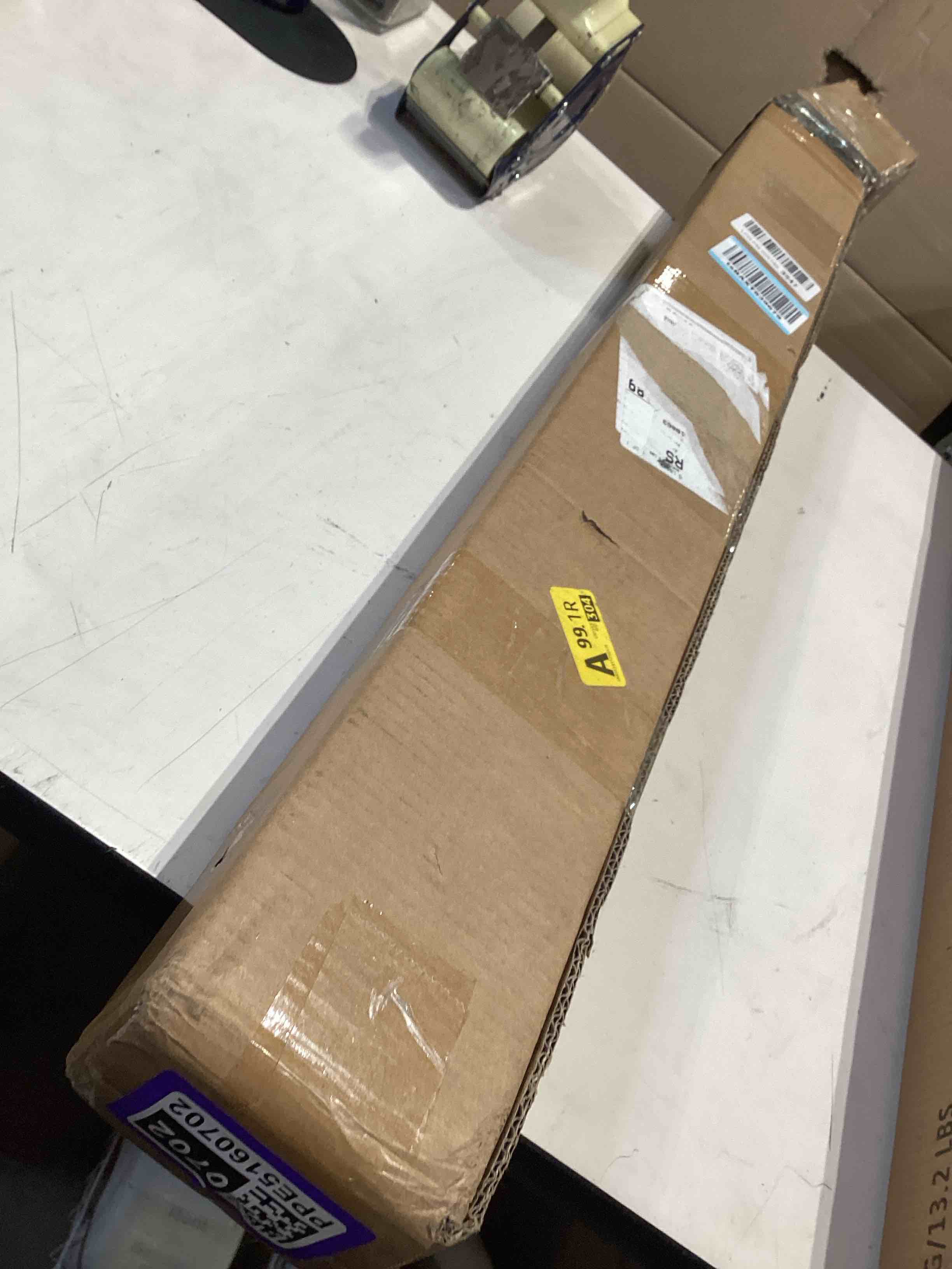 Condition photo showing As Is for barrina (6 pack led t5 integrated single fixture, 4ft, 2200lm, 6500k super bright white, 20w utility led shop light, ceiling and under cabinet light, corded electric with on/off switch, etl listed 6500k super birght light 4 feet