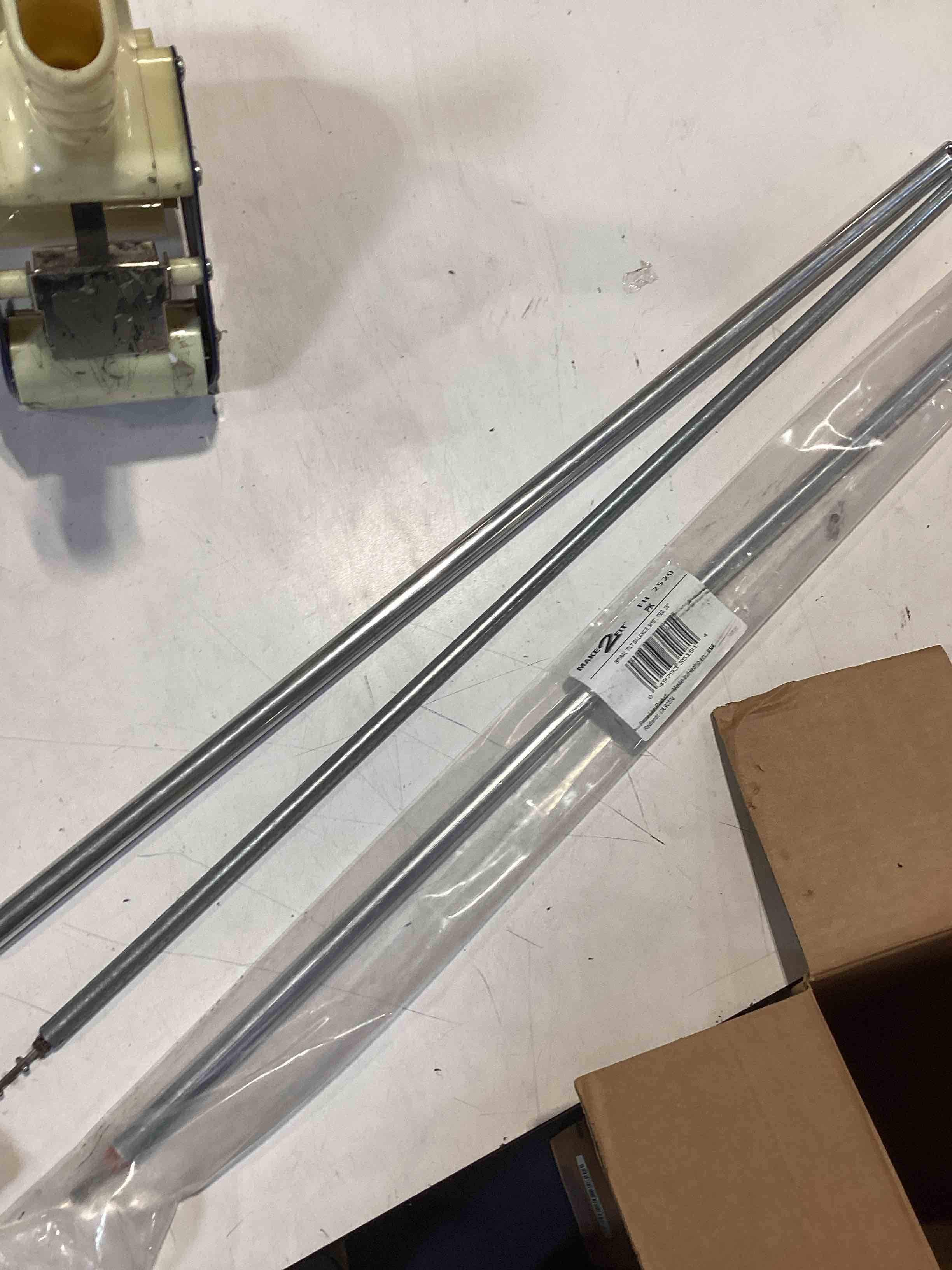 Condition photo showing As Is for prime-line fh 2520 9/16 in. x 25 in., red tipped, spiral tilt balance (single pack)