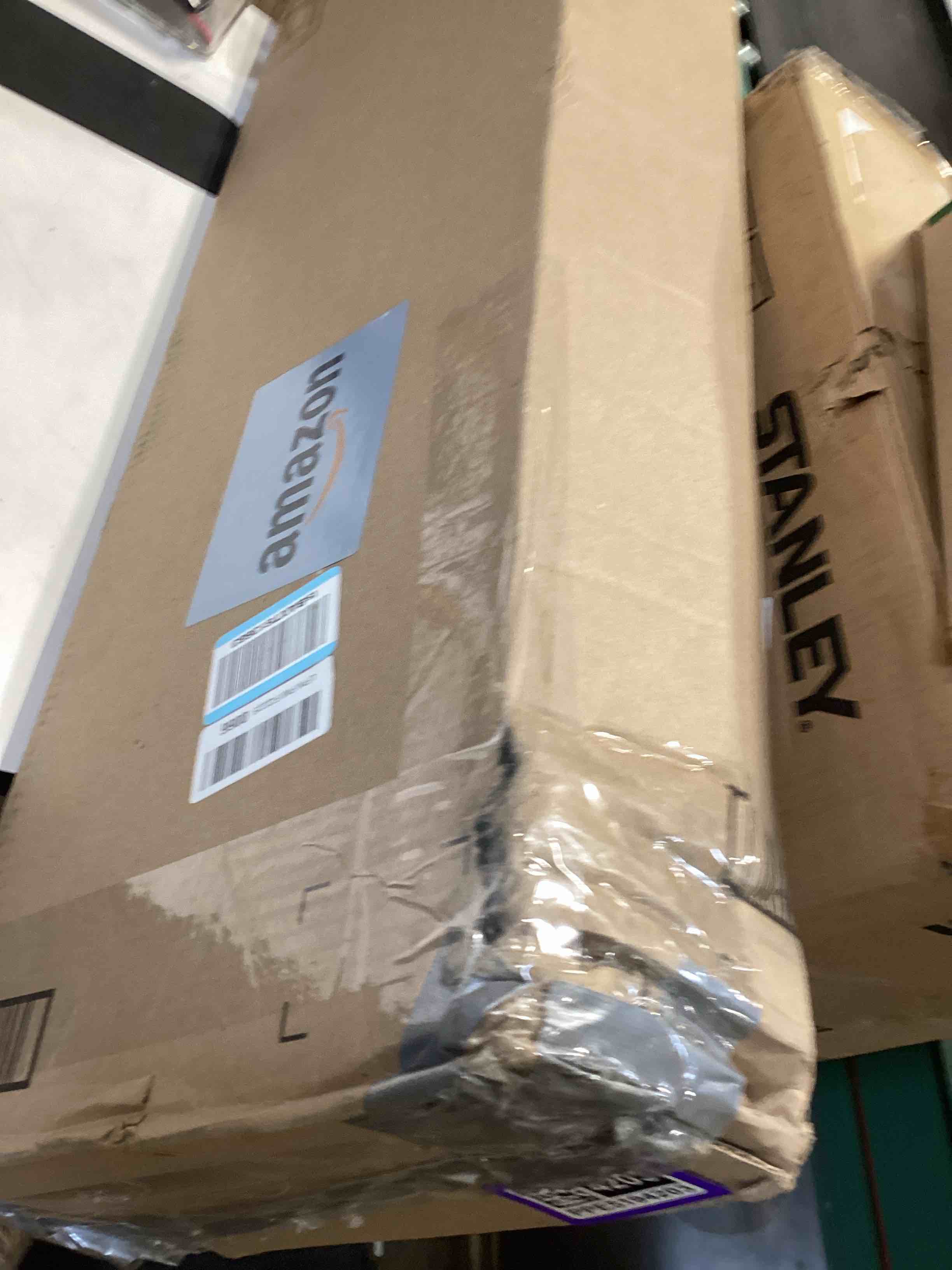 Condition photo showing Good Condition for deluxe ironing board with heat resistant cover and thicken felt pad, heavy sturdy legs,full size hanger iron board,foldable (l-grey)