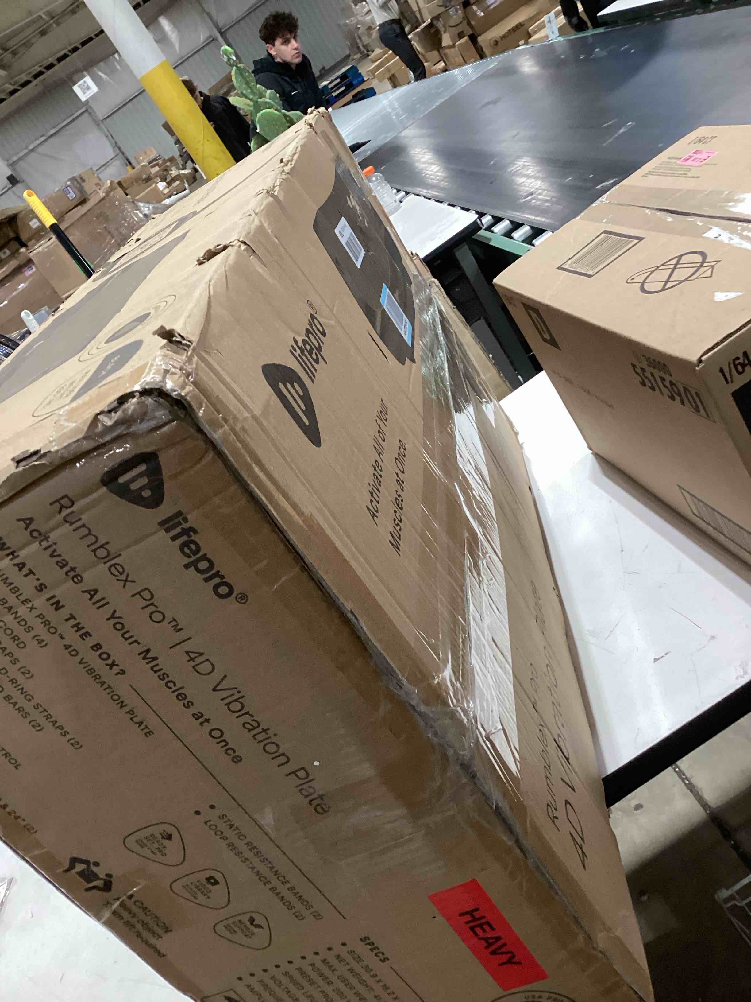 Condition photo showing Good Condition for not tested…life pro vibration plate machines – full body workout, recovery & lymphatic drainage with 4d motion, silent operation, joint support, & triple motor technology for circulation, fat burn & toning black-pro