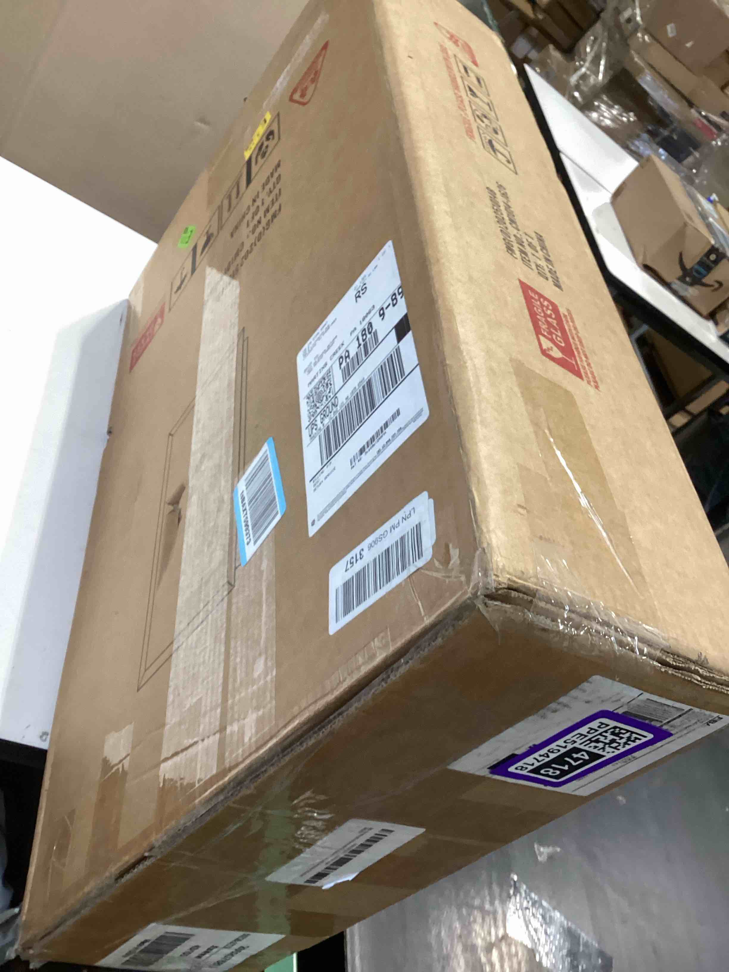 Condition photo showing Good Condition for bathroom medicine cabinet with frameless mirror, 16x26 inch medicine cabinet with storage, rectangular beveled frameless mirror, recess or surface mount installation cm1014-1626