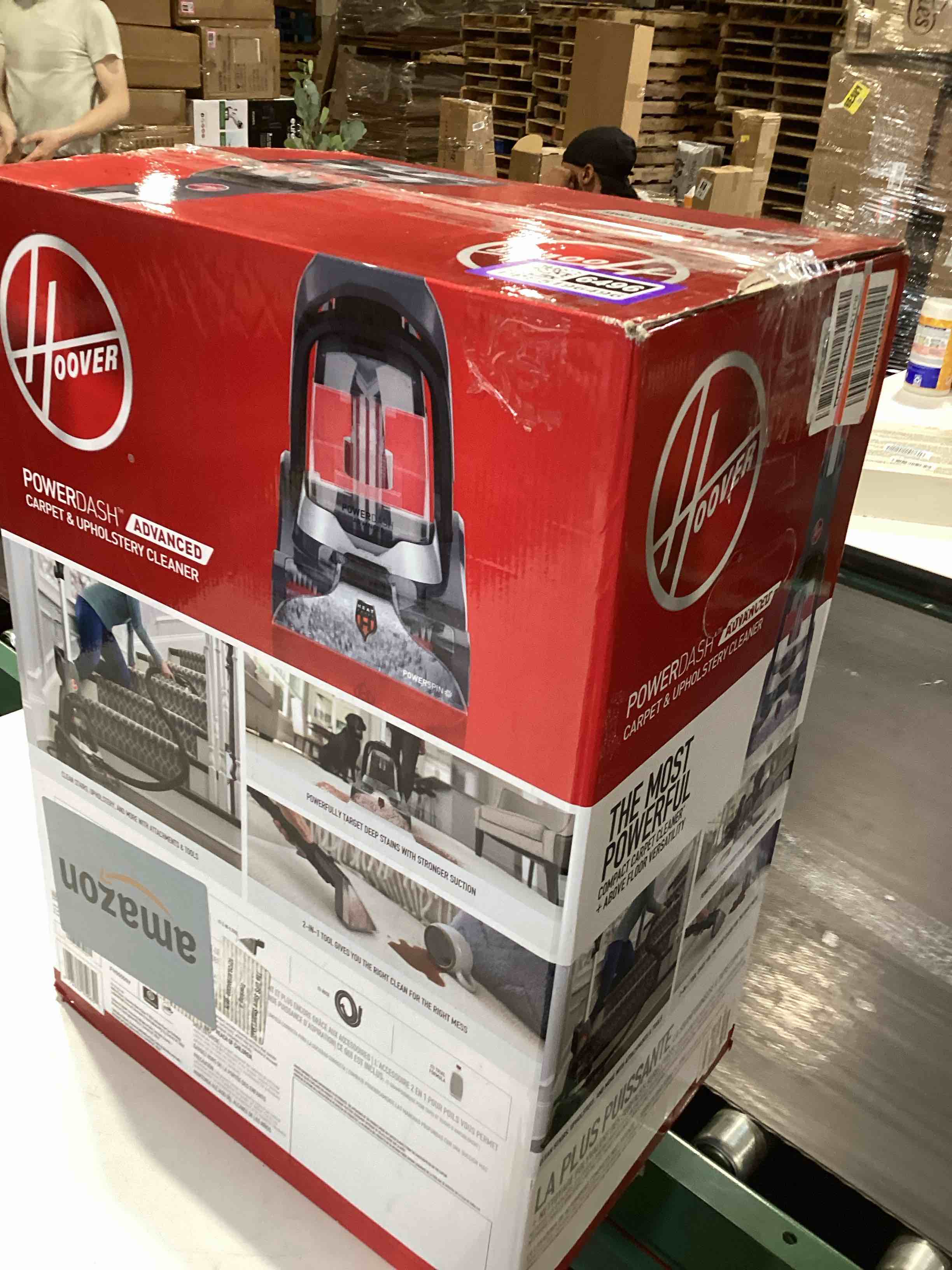 Condition photo showing As Is for hoover powerdash pet advanced compact carpet cleaner machine with above floor cleaning, lightweight carpet shampooer machine, pair with a hoover carpet cleaner solution for a bright, refreshed home powerdash advanced