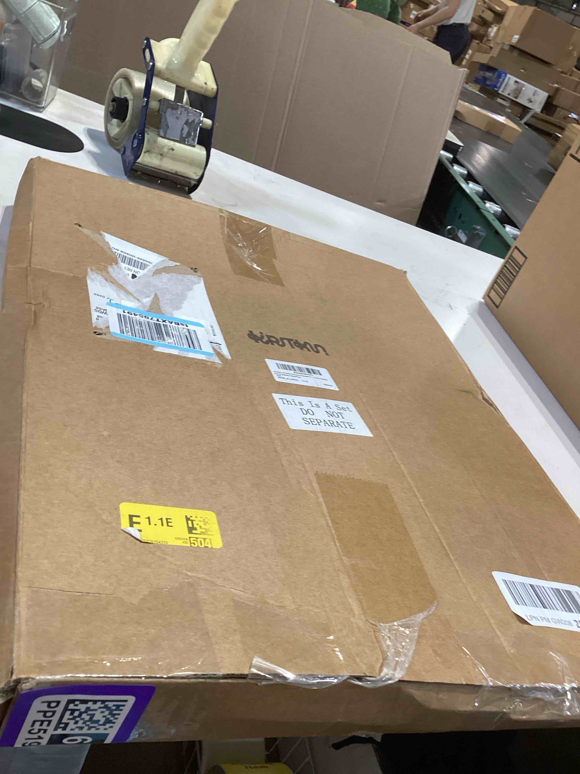 Condition photo showing Good Condition for 10 pack dessert shooter box for 12, 3 oz square dessert shooter cups cupcake transport container boxes with window ribbon for birthday holiday party baby shower wedding bakery supplies