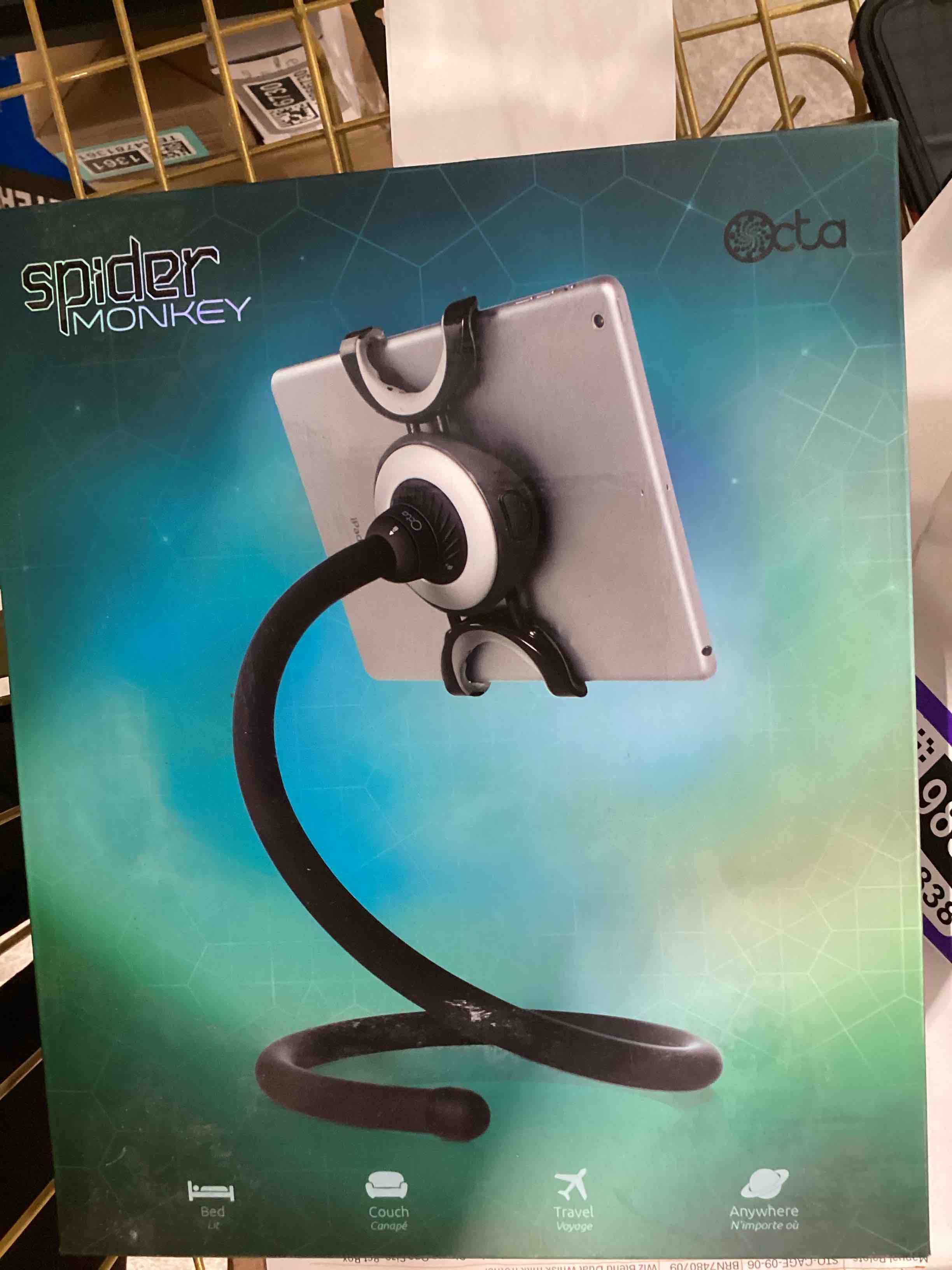 Condition photo showing New/Like New for octa spider monkey - premium 36" modular gooseneck tablet mount for ipad pro, air, mini, galaxy tab, surface - adjustable stand for bed, desk & couch (for devices up to 13")