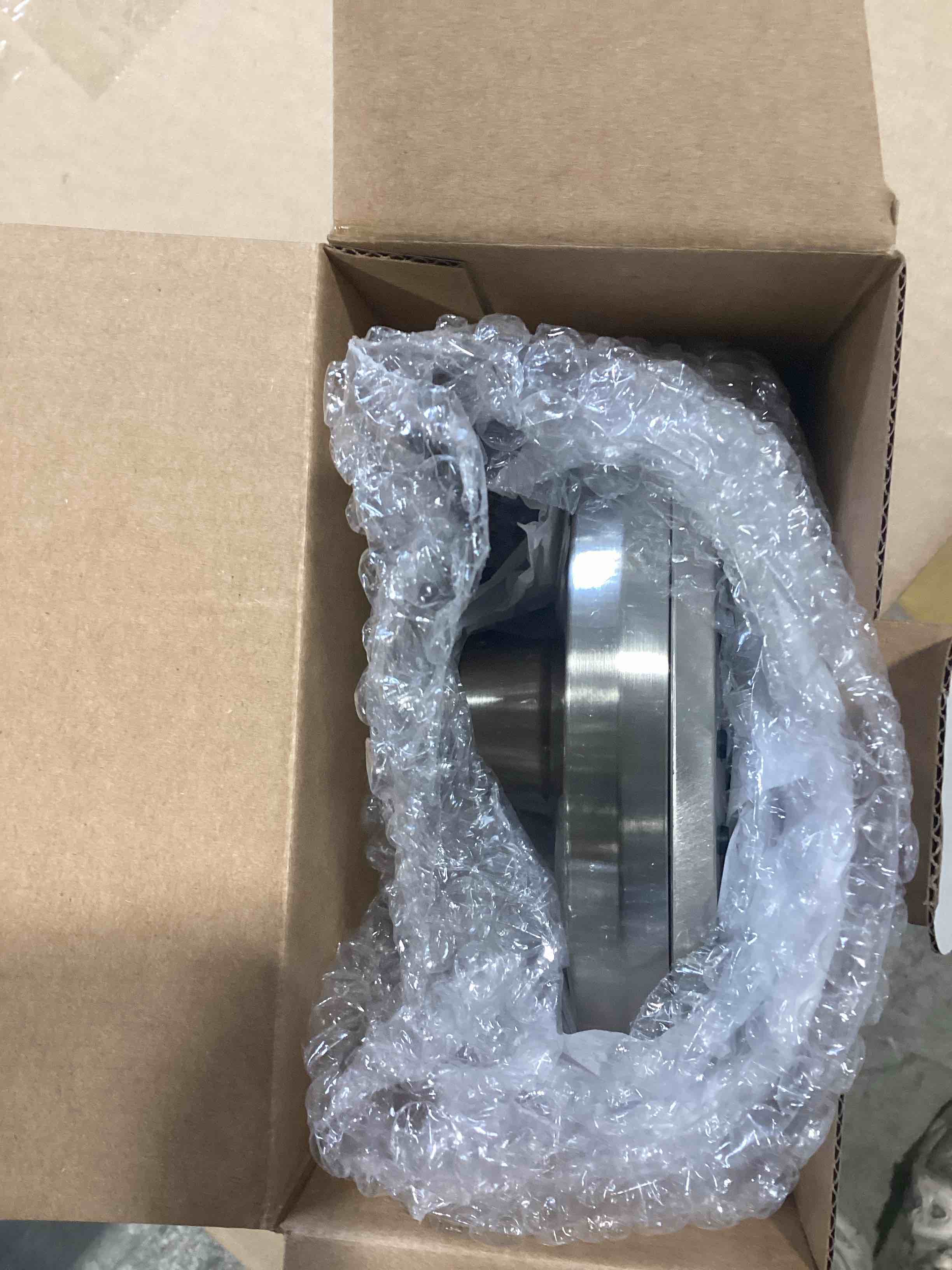 Condition photo showing New/Like New for 6-spray patterns with 1.8 gpm 6. 7-in. wall mount fixed shower head in brushed nickel