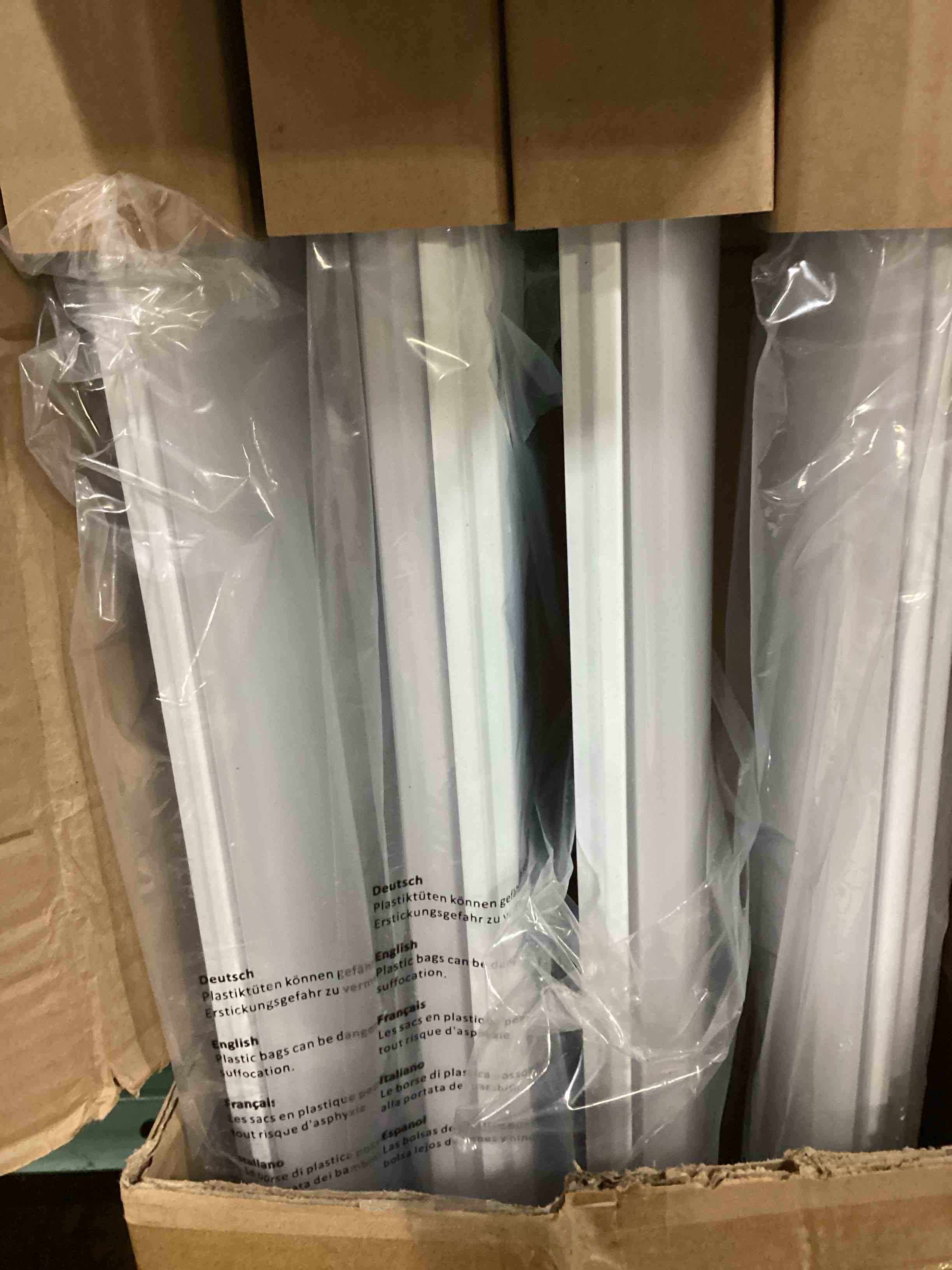Condition photo showing New/Like New for antlux 4ft led flush mount puff lights, 40w 4500lm linear light, 4000k neutral white, 4 foot integrated led wraparound ceiling lighting fixtures for kitchen laundry, fluorescent replacement, 4 pack 4000k 4ft-40w