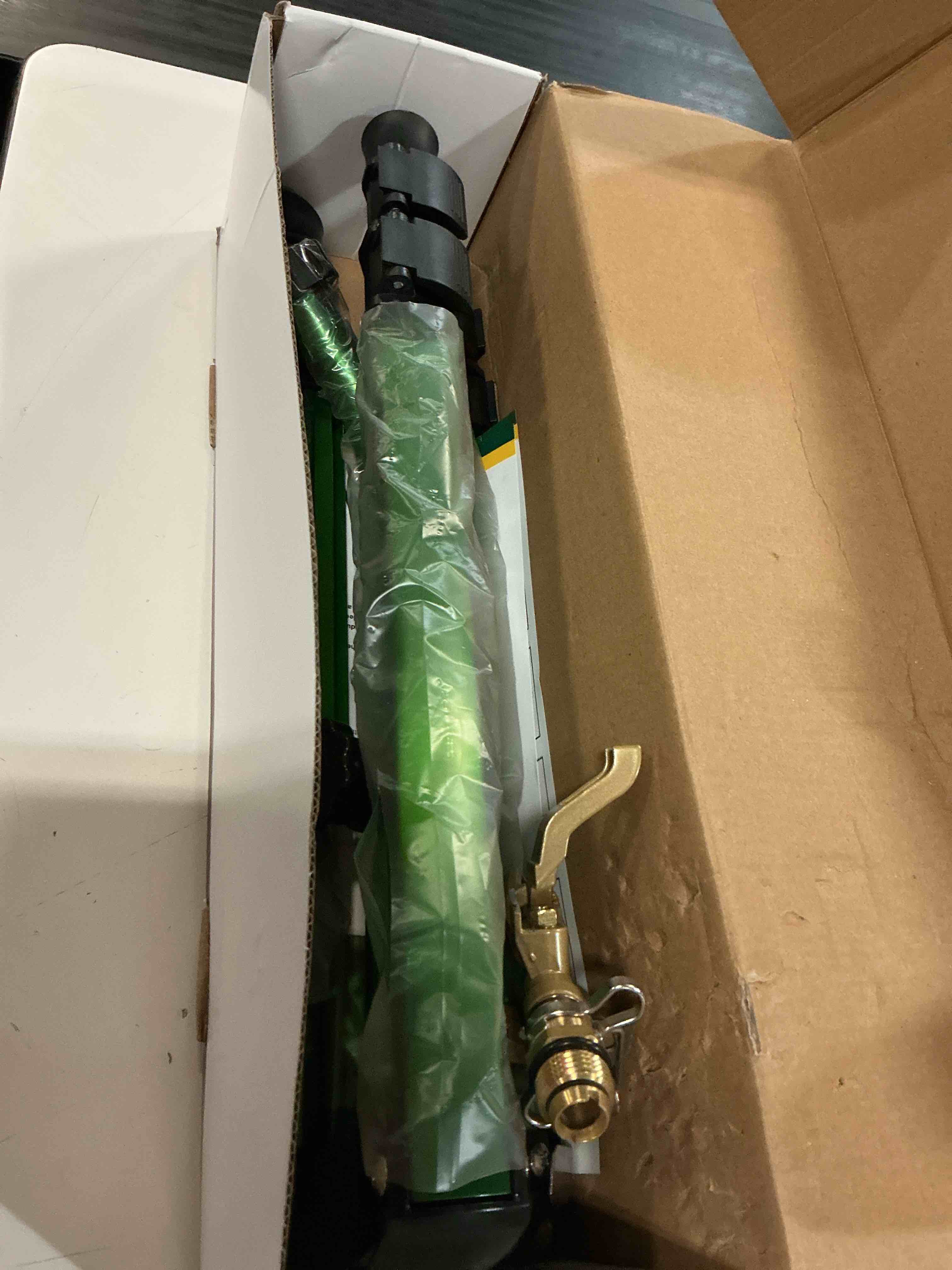 Condition photo showing Good Condition for biswing impact sprinkler head on tripod base, heavy duty lawn sprinklers, 360 degree large area irrigation, metal sprinkler nozzle & solid alloy metal extension legs flip locks, 1 pack