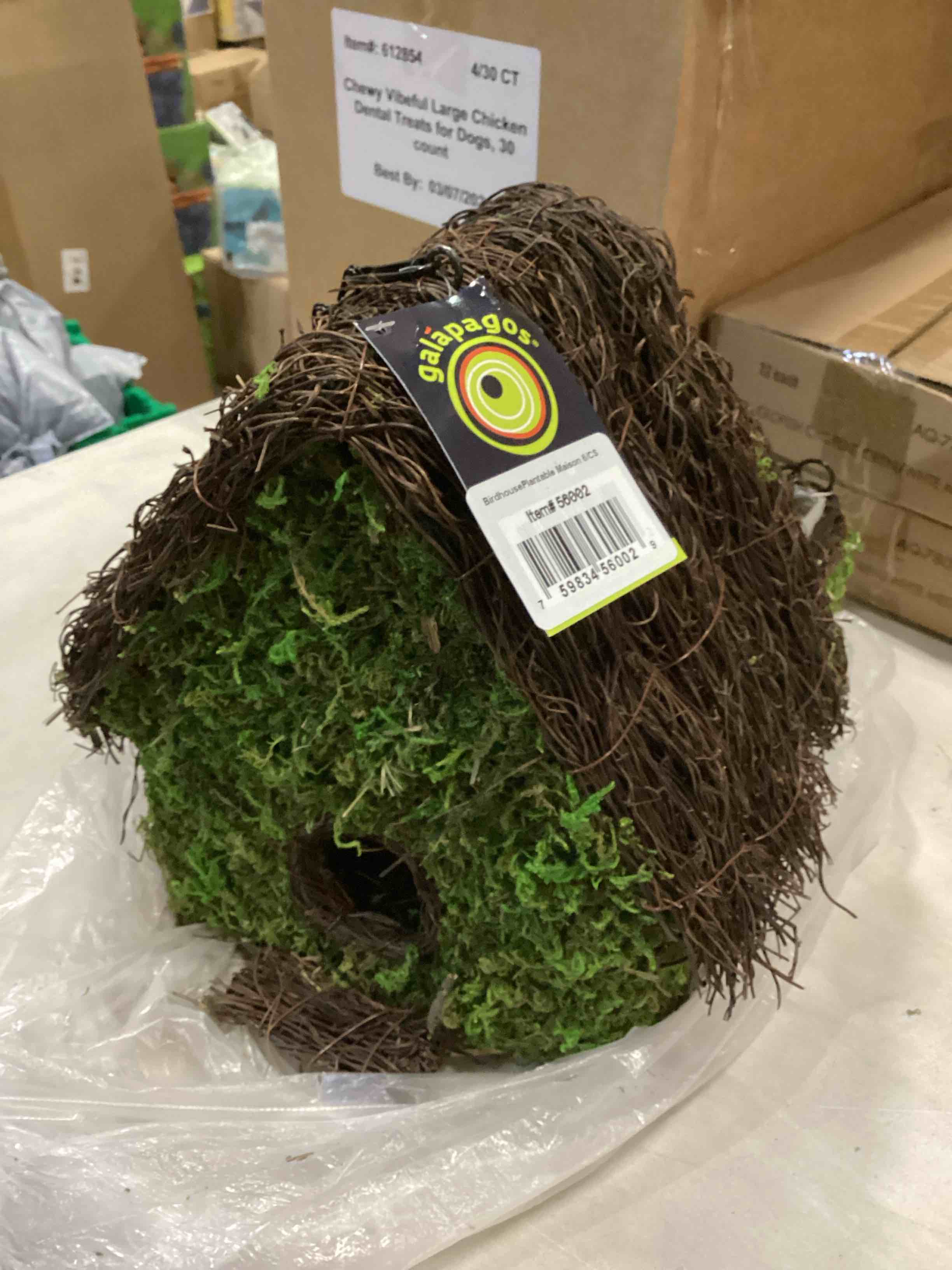 Condition photo showing New/Like New for SuperMoss Maison Woven Birdhouse - Fresh Green (Small)