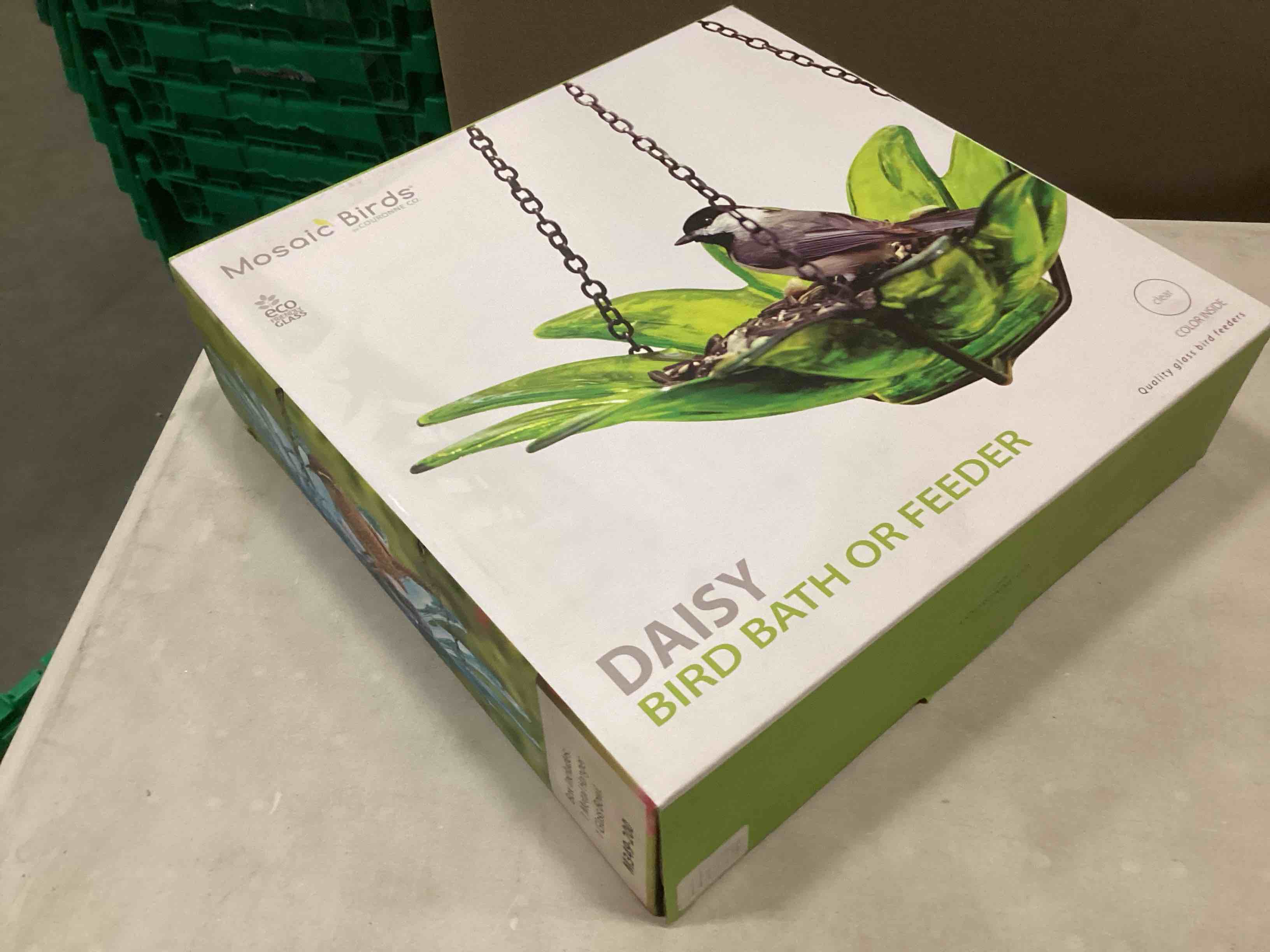 Condition photo showing New/Like New for Mosaic Birds M353-200-01 Daisy Petite Bird Feeder Lime