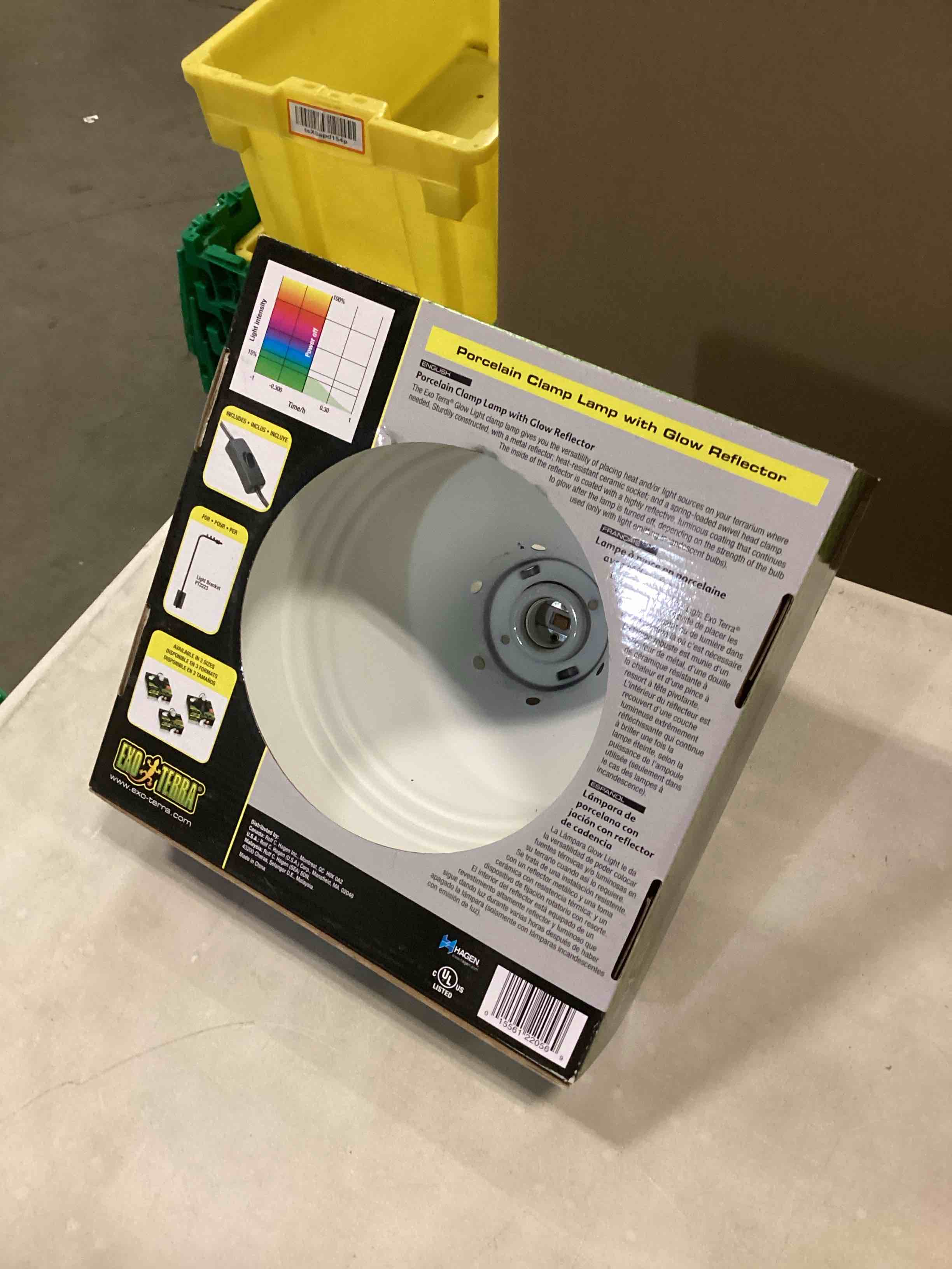 Condition photo showing New/Like New for Exo Terra Reptile Dome Light Fixture - 10 Inch Porcelain Clamp Lamp for Deep Heat and Light, Perfect for Reptile Terrarium