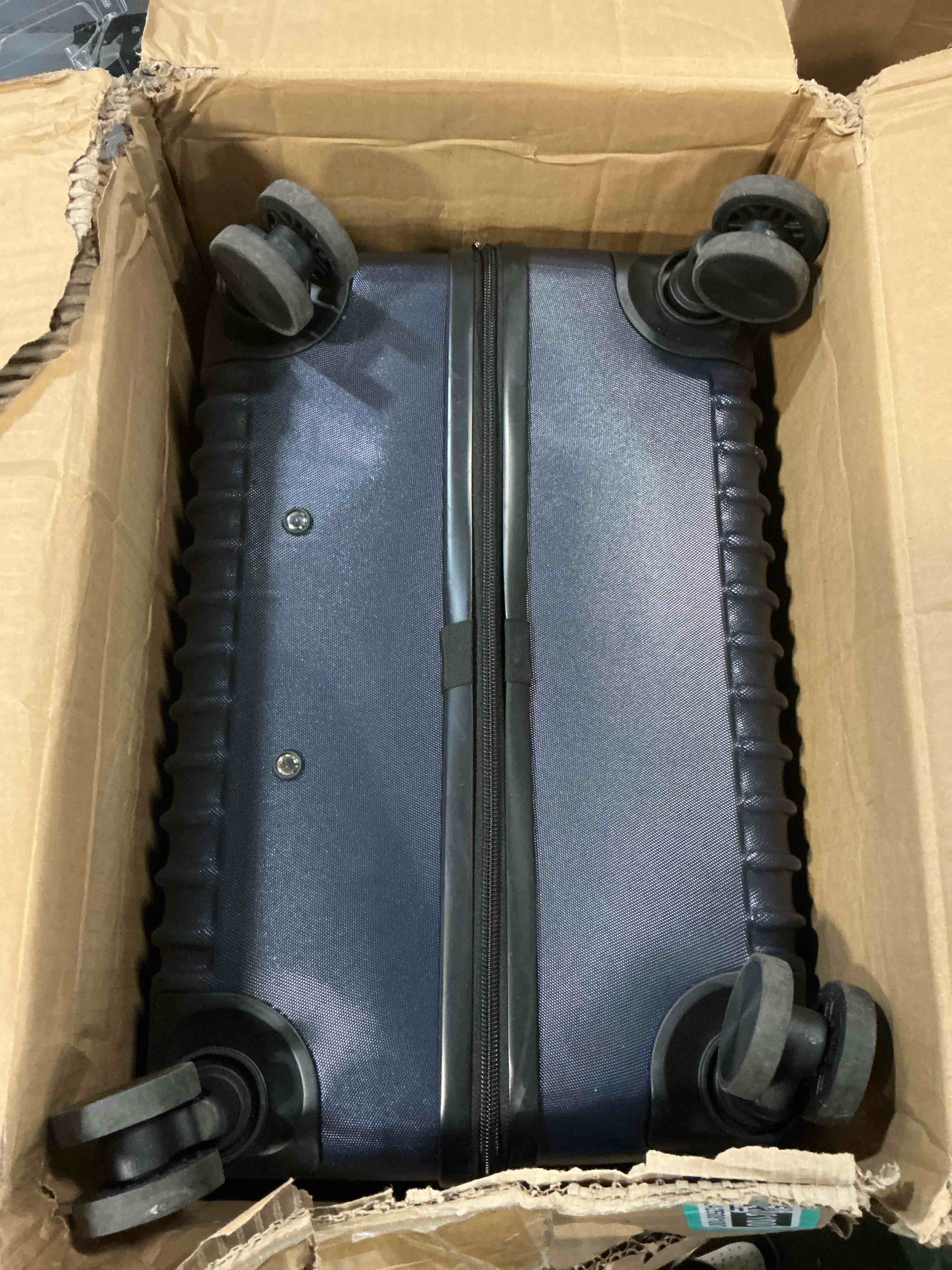 Condition photo showing As Is for LIGHT FLIGHT Luggage Sets, Durable Hard Shell 3 Piece Set Suitcase with Spinner Wheels, Hardside Lightweight Luggage set with TSA Lock, Large Travel Luggage Set (20" 24" 28"), Royal Blue Royal Blue 3-Piece Set-20"/24"/28"
