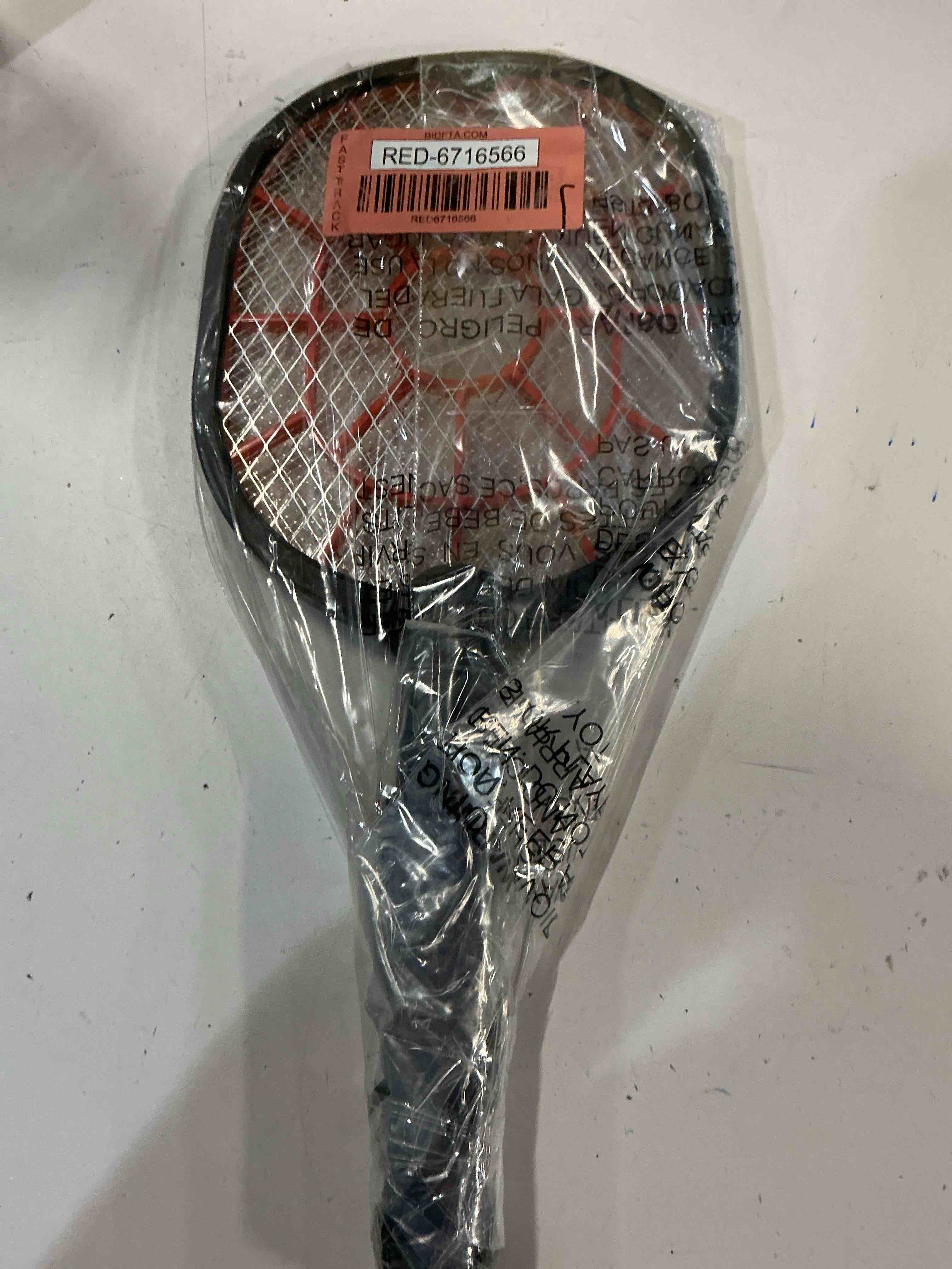 Condition photo showing As Is for Bug Zapper Racket – Electric Fly Swatter for Gnats, Mosquitoes, & More – Harmless-to-Humans Outdoor Bug Zapper Battery Operated – Handheld Electric Fly Swatter – Bug Zapper Indoor Racket