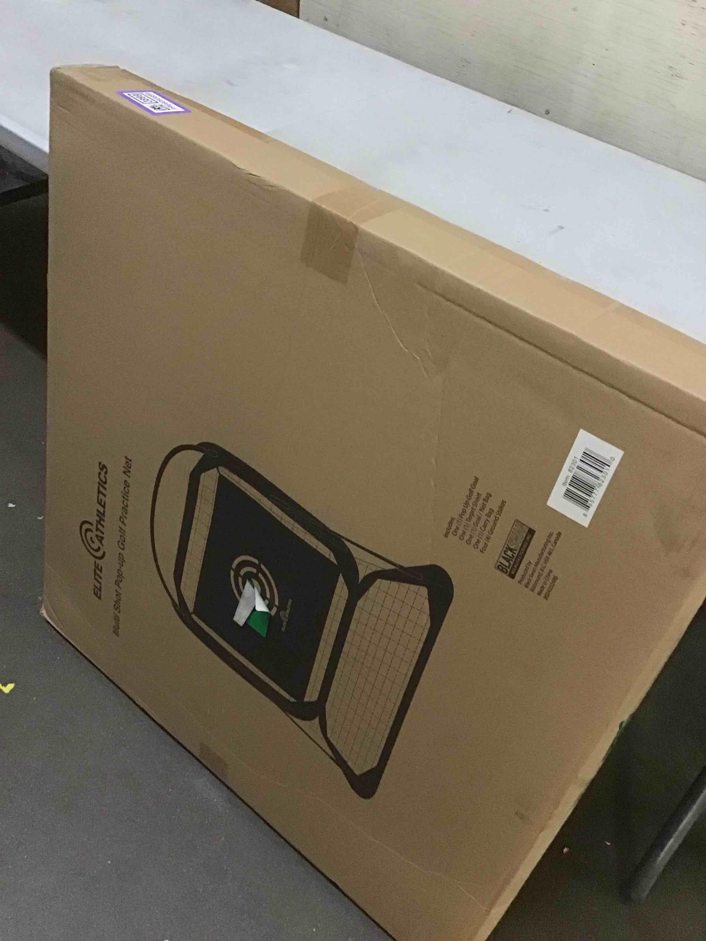 Condition photo showing New/Like New for pop up golf practice net - driving and chipping net for garage or backyard by elite athletics