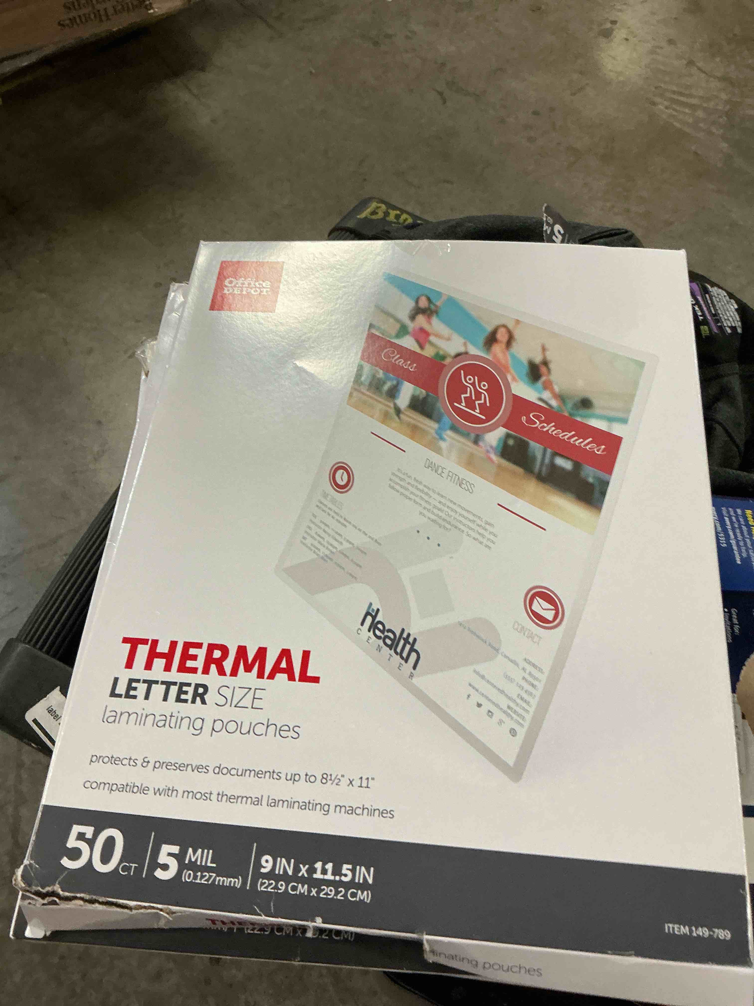 Condition photo showing New/Like New for office depot® brand laminating pouches, letter size, 5 mil, clear, pack of 50