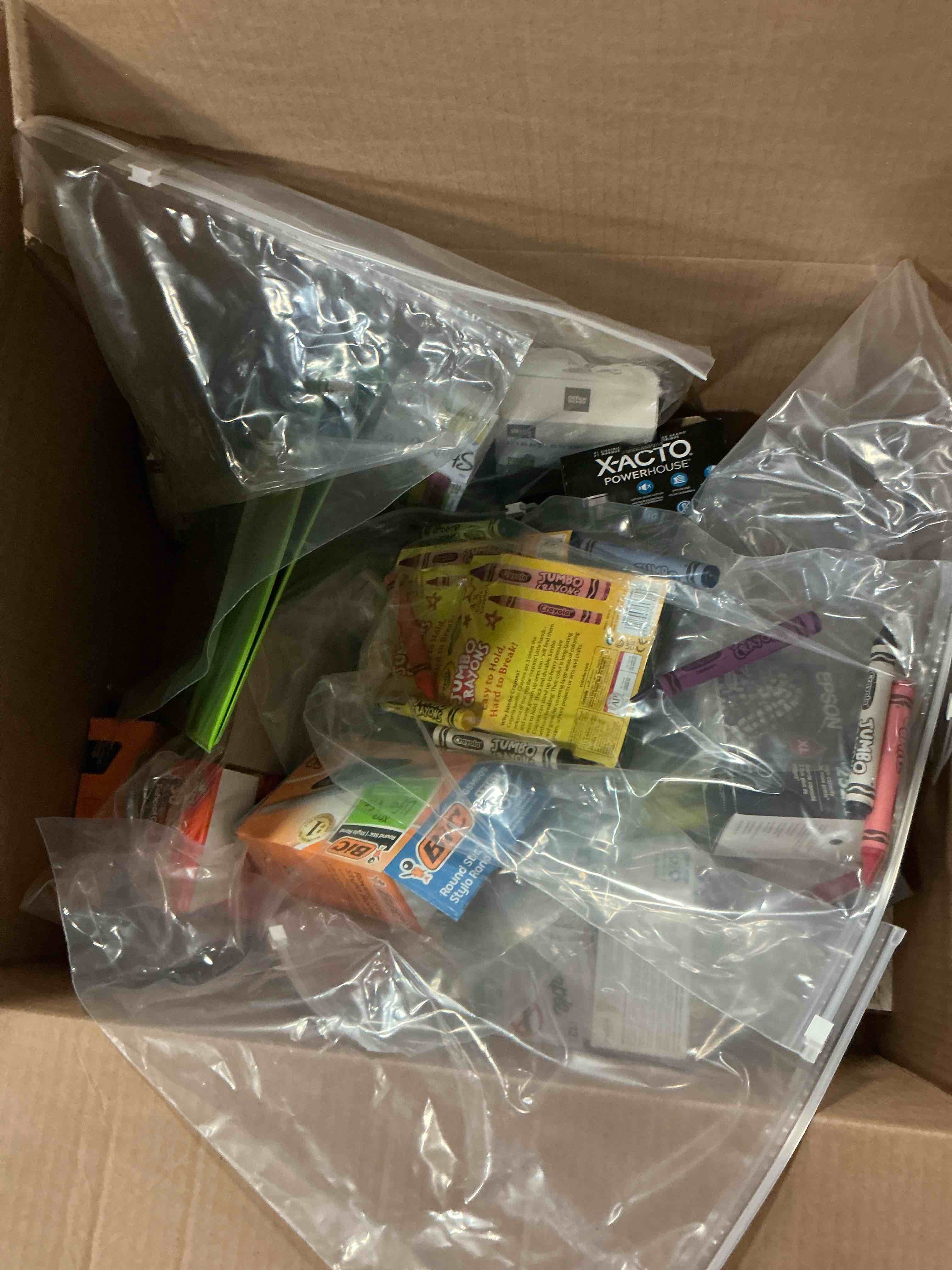 variety of office supplies