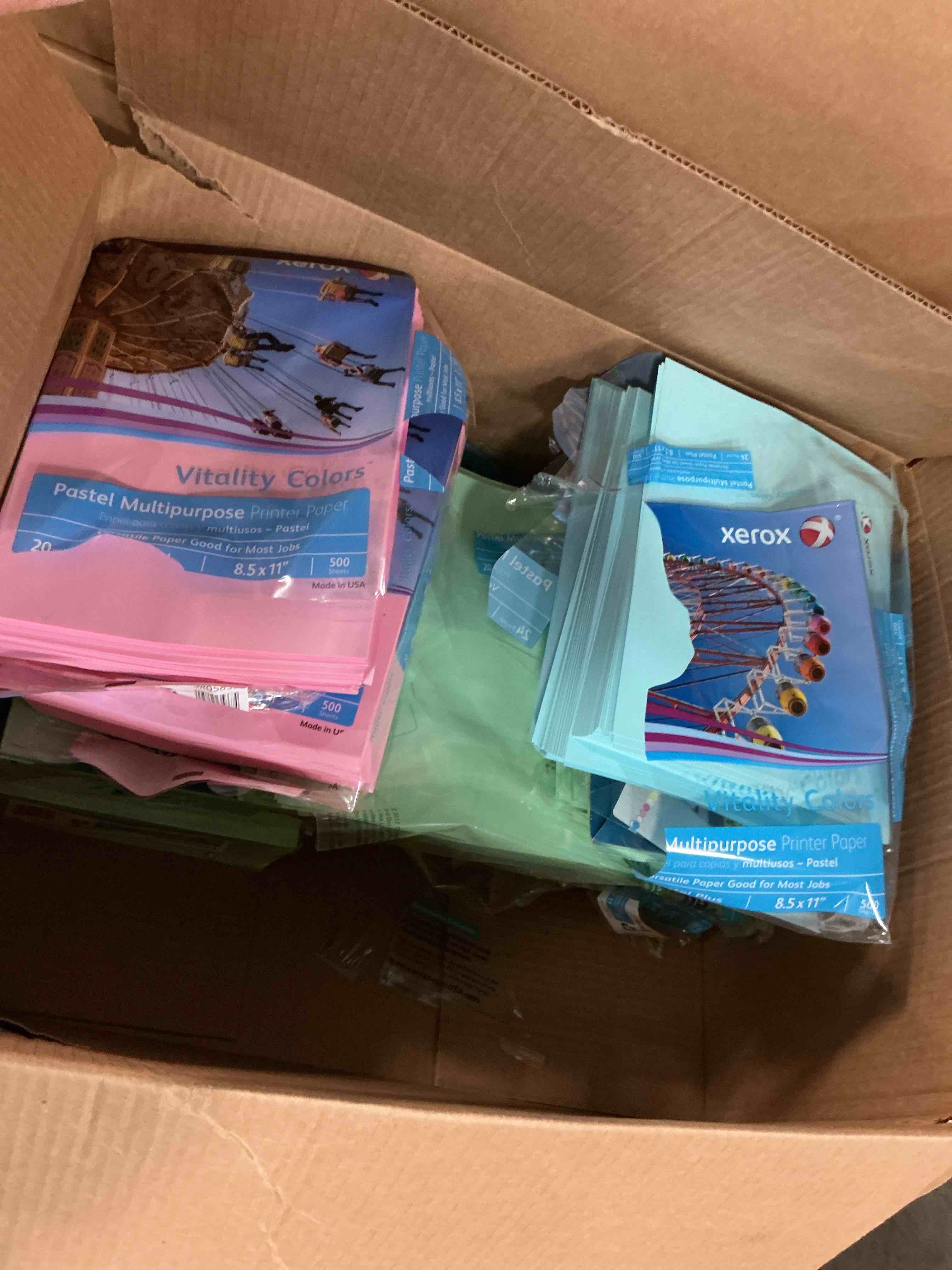 Condition photo showing Good Condition for xerox® vitality colors™ pastel plus color multi-use printer & copier paper  letter size (8 1/2  x 11 )  ream of 500 sheets  24 lb  30% recycled  blue