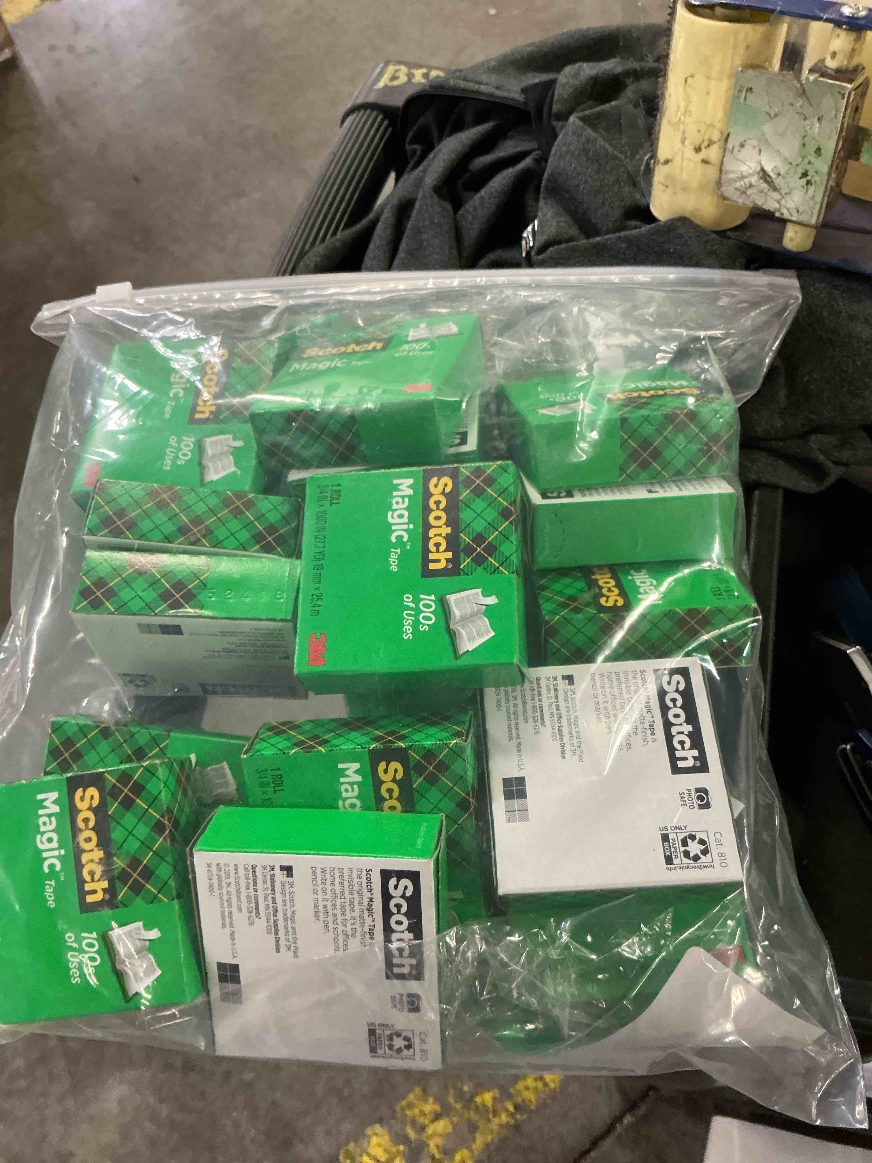 Condition photo showing New/Like New for scotch magic tape refills  3/4 in. x 1000 in.  18 refill rolls