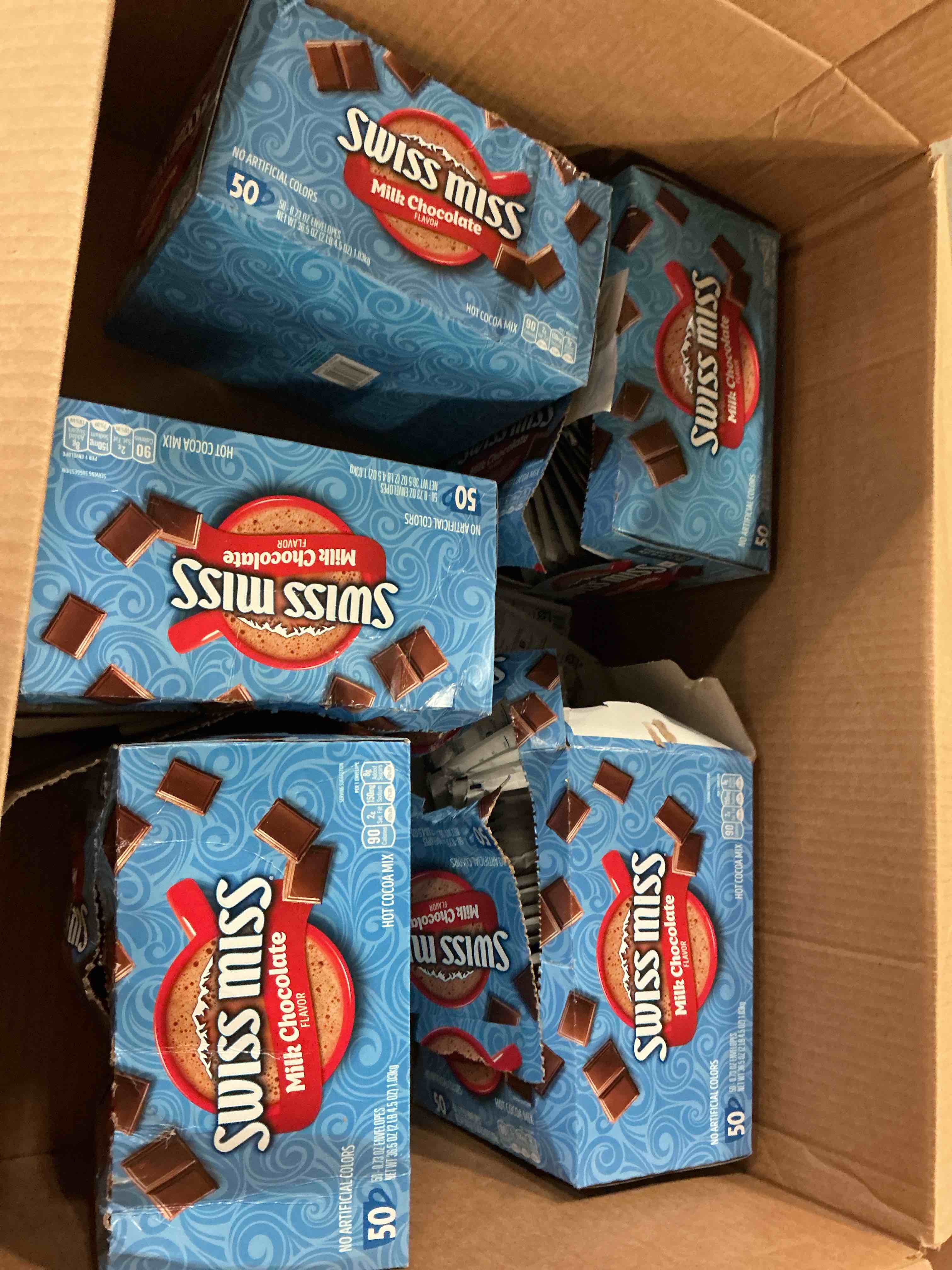 Condition photo showing New/Like New for ((bb:aug/06/2027))regular hot chocolate, envelopes, 36.5 oz
