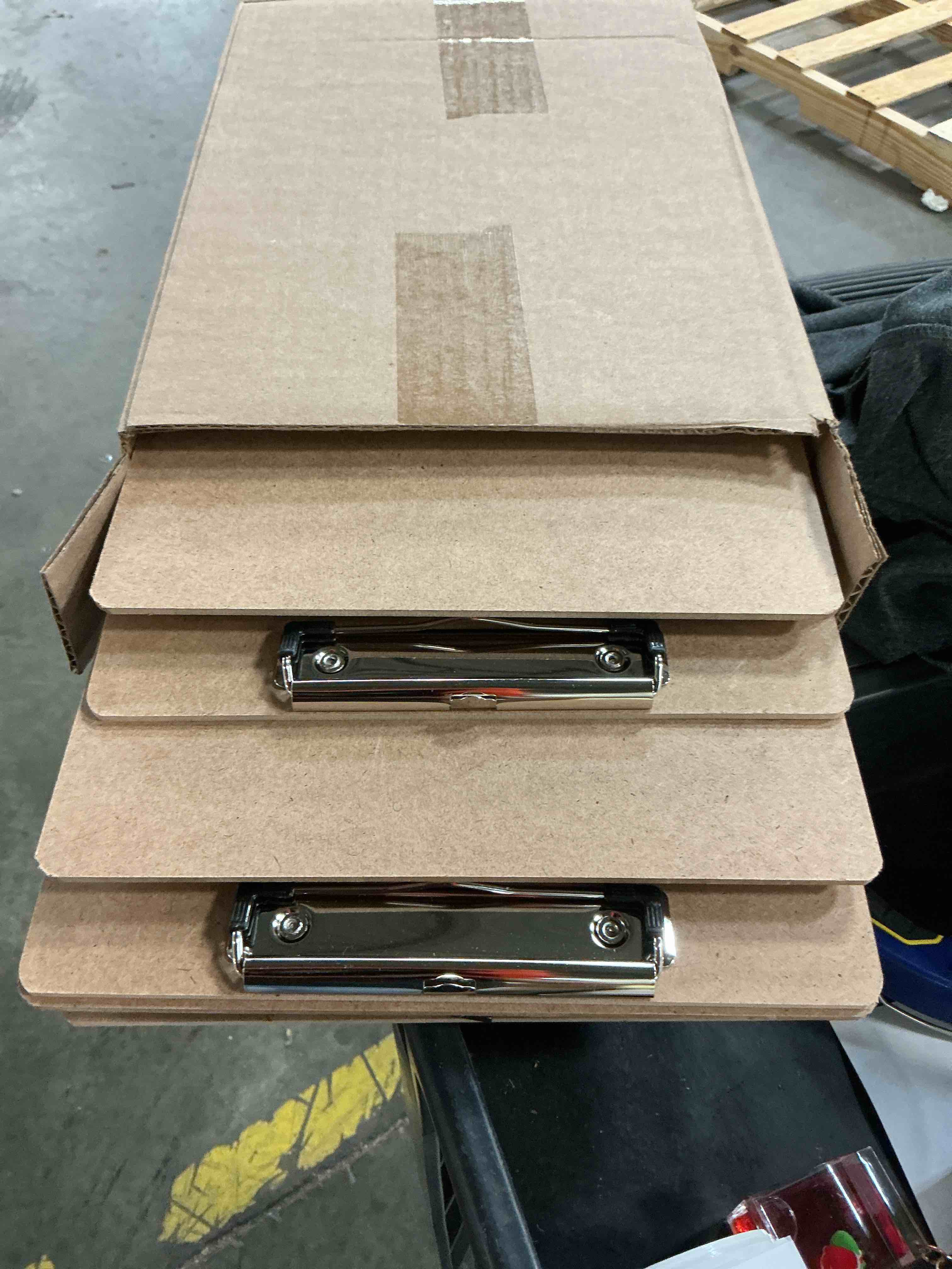 Condition photo showing New/Like New for office depot® brand wood clipboards, 6 pcs 9" x 12-1/2", 100% recycled wood, light brown, pack of 6 clipboards